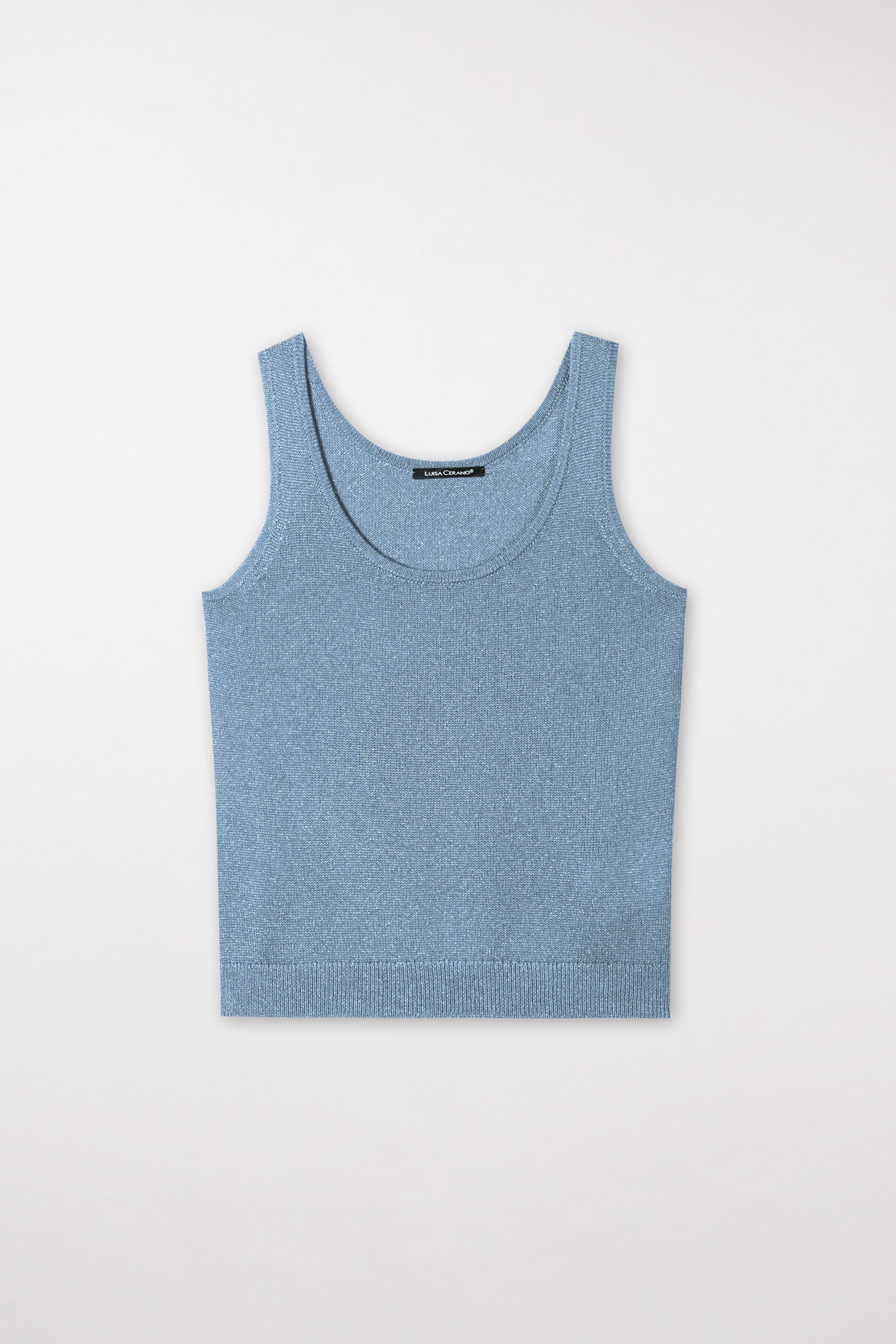 Strick-Tanktop - smoky blue - Standard | Artikel Front