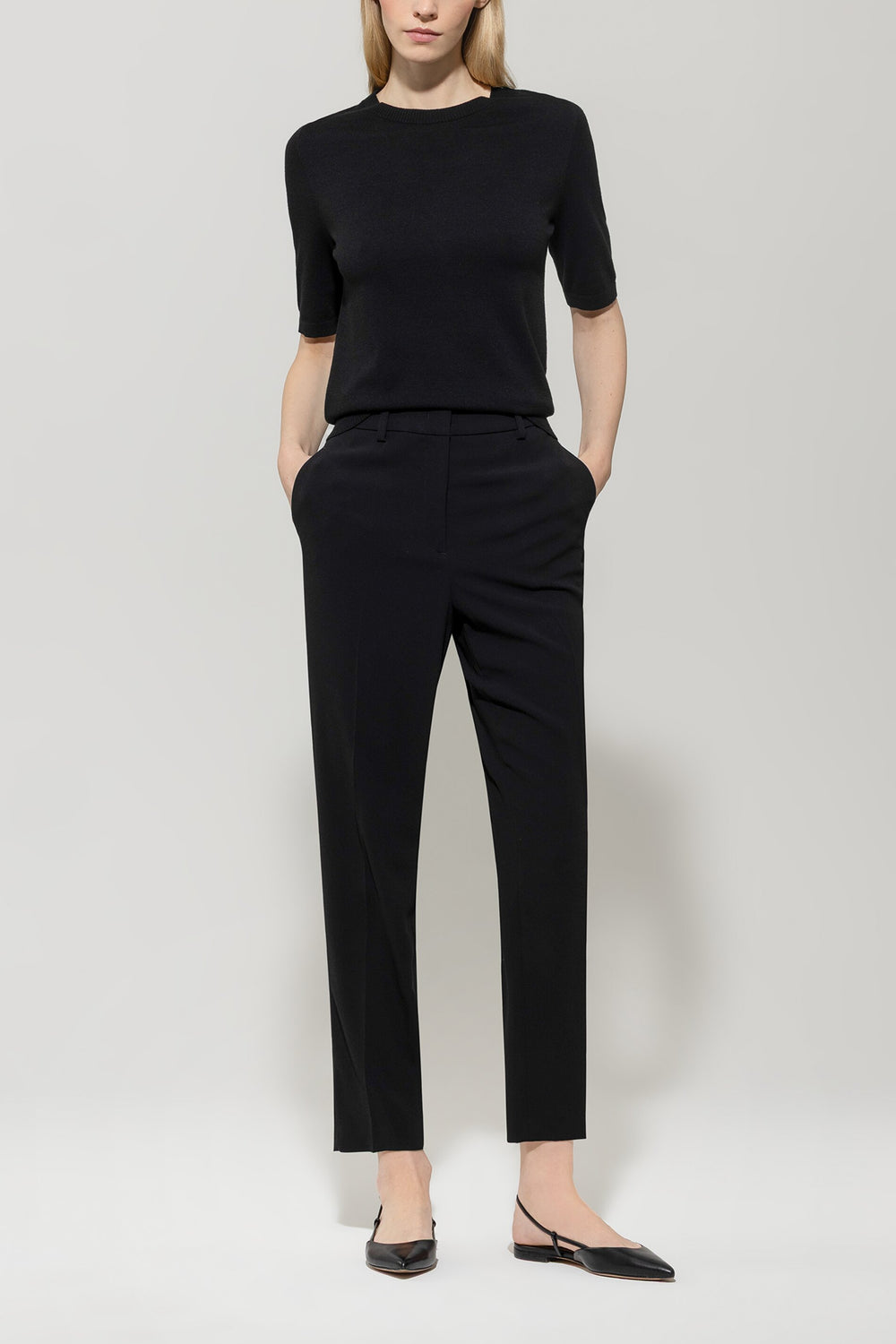 Pull en maille fine - deep black - Standard