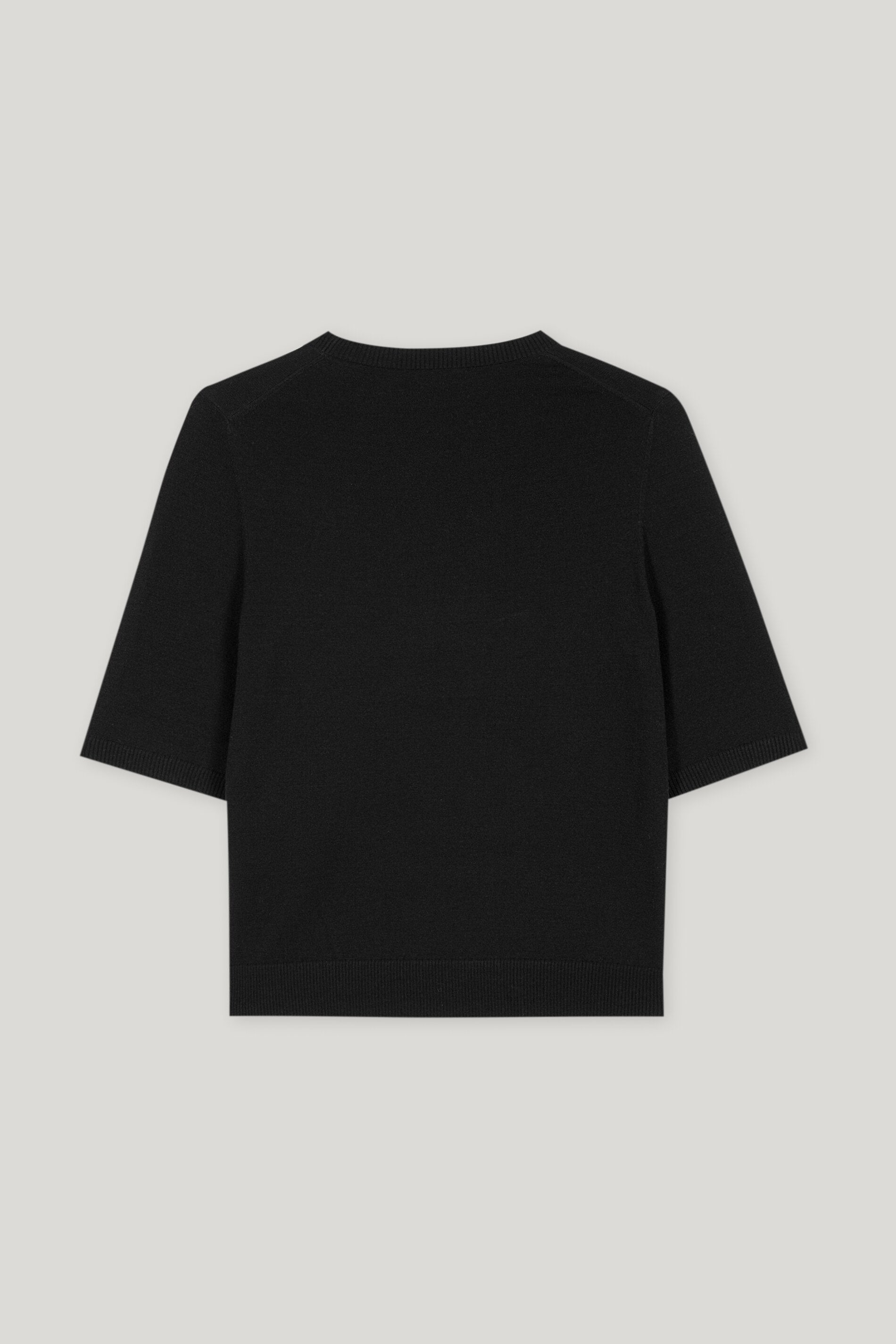 Feinstrick-Pullover - deep black - Standard | Artikel Rück