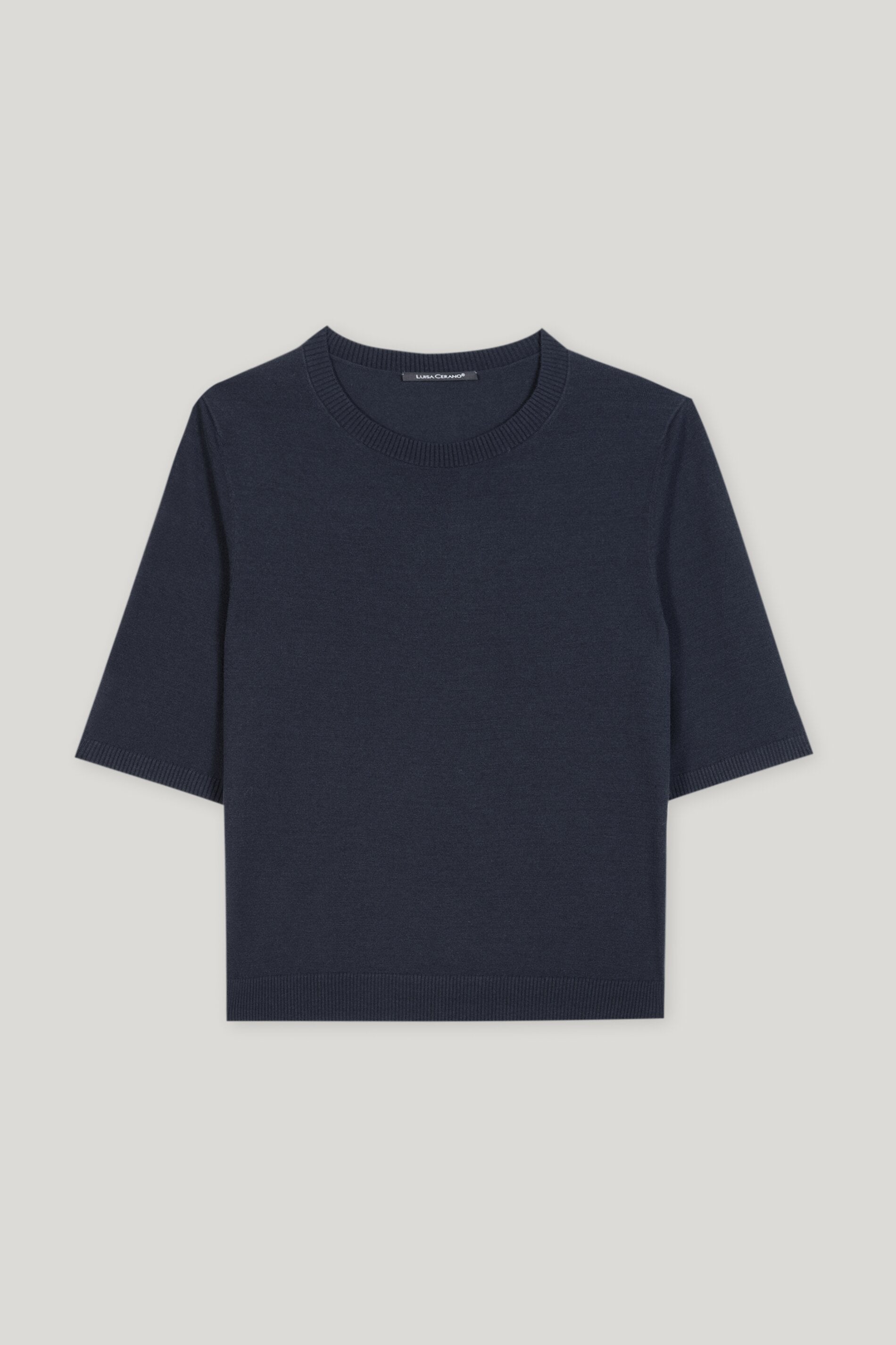 Feinstrick-Pullover - dark navy - Standard | Artikel Front