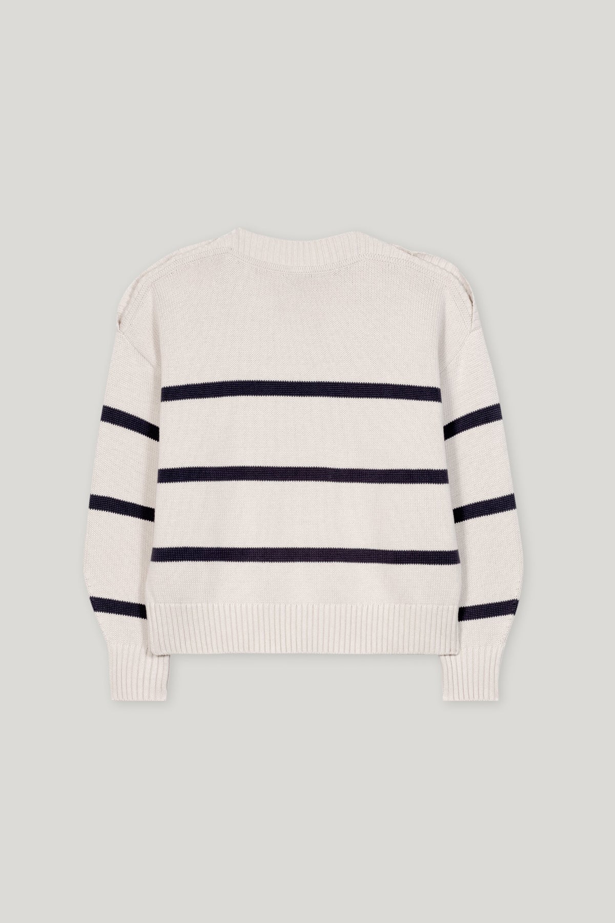 Pullover mit Streifen - cream / jeans blue - Standard | Artikel Rück