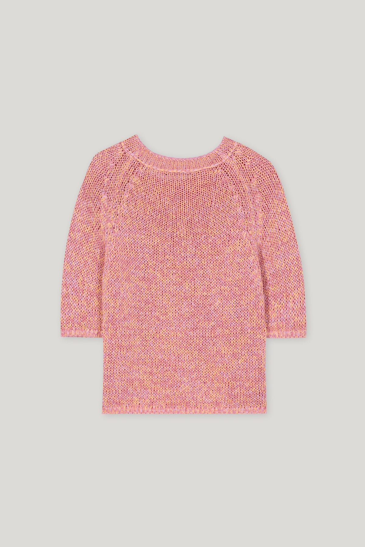 Pullover aus Leinen-Mix - cherry blossom / peachy orange - Standard | Artikel Rück
