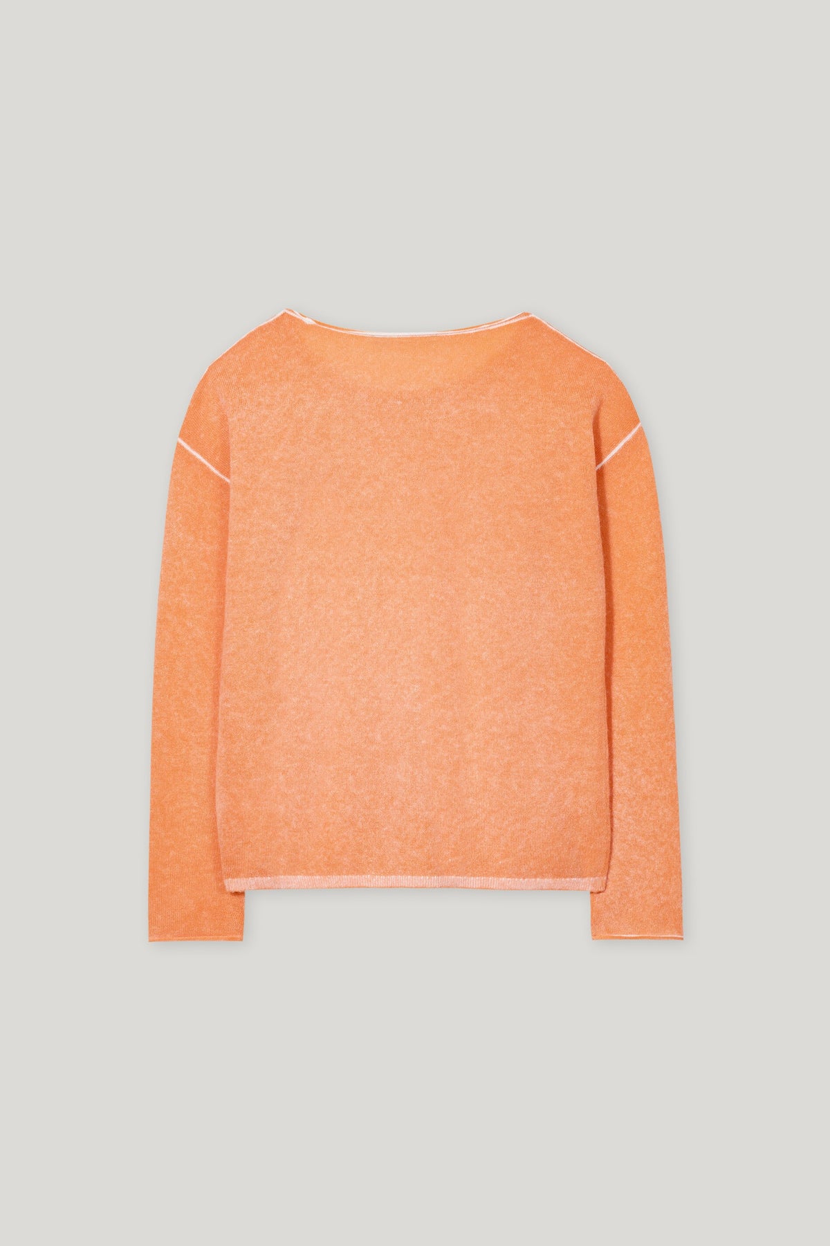 Feinstrick-Pullover - peachy orange - Standard | Artikel Rück