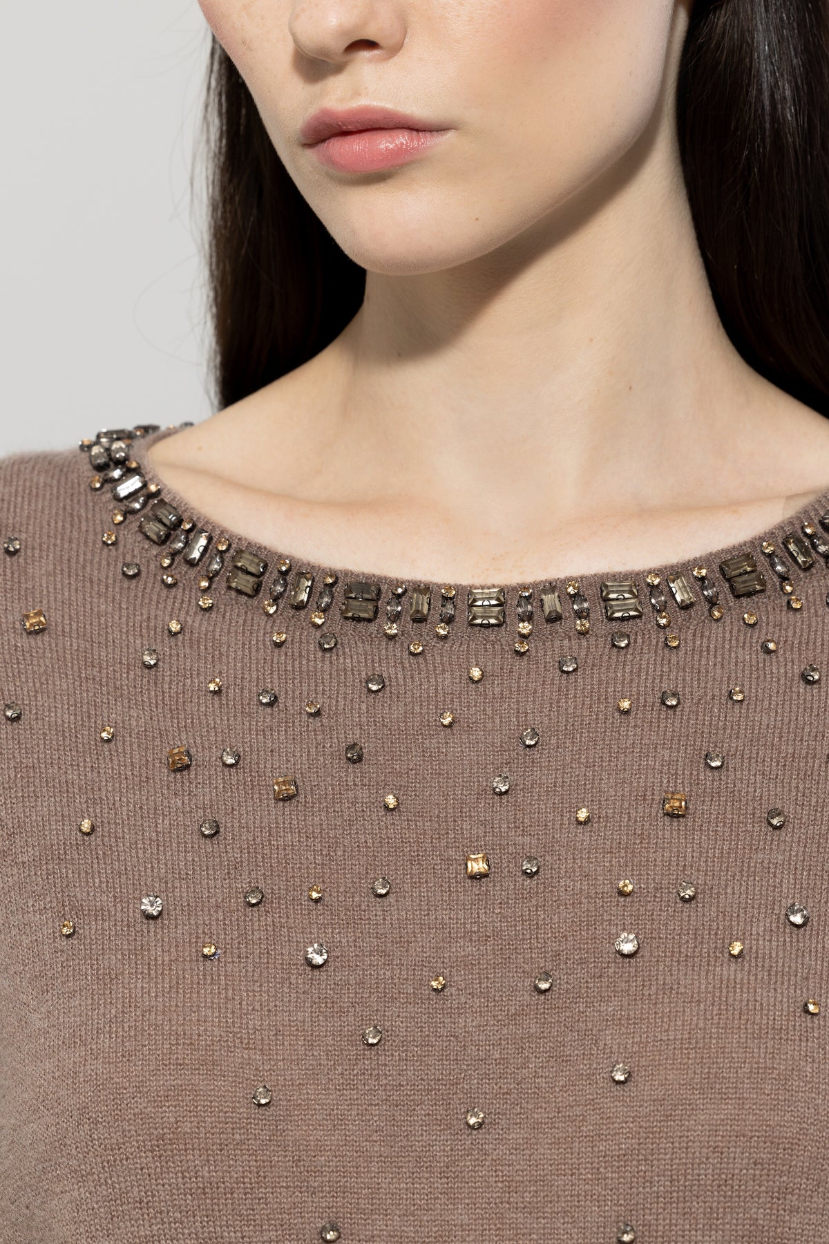 Feinstrick-Pullover - mushroom - Standard | Model Detail