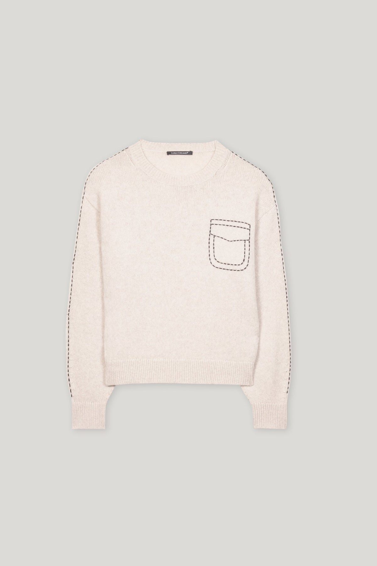 Pullover aus Woll-Mix - cream - Standard | Artikel Front