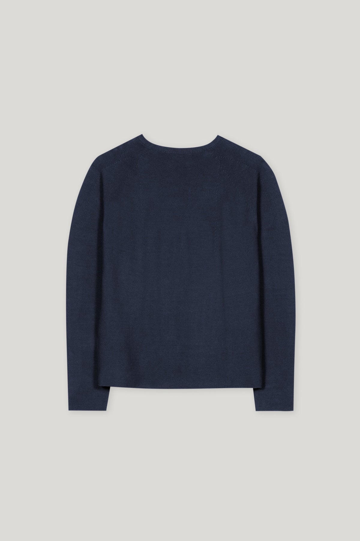 V-Pullover in Links-Struktur - jeans blue - Standard | Artikel Rück