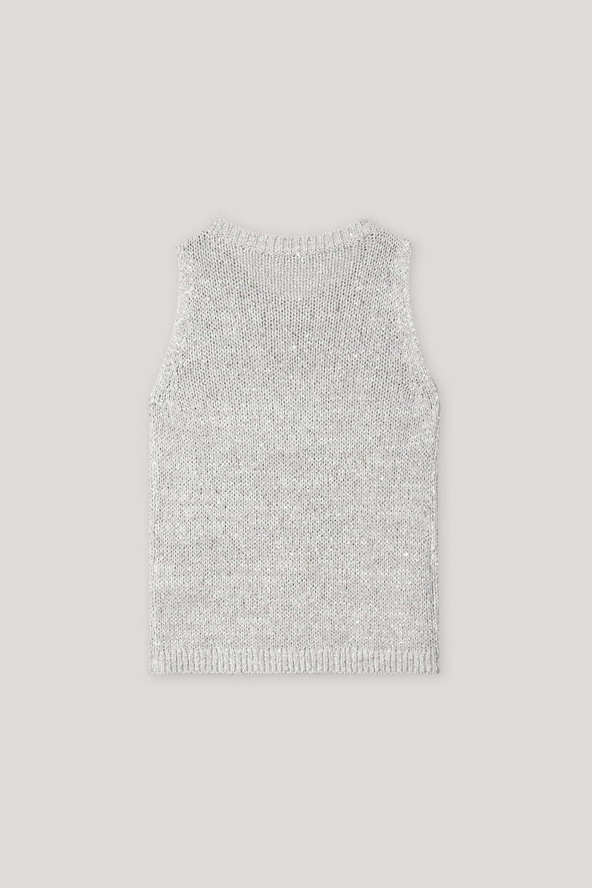 Top aus Fancy-Garn - silver grey - Standard | Artikel Rück