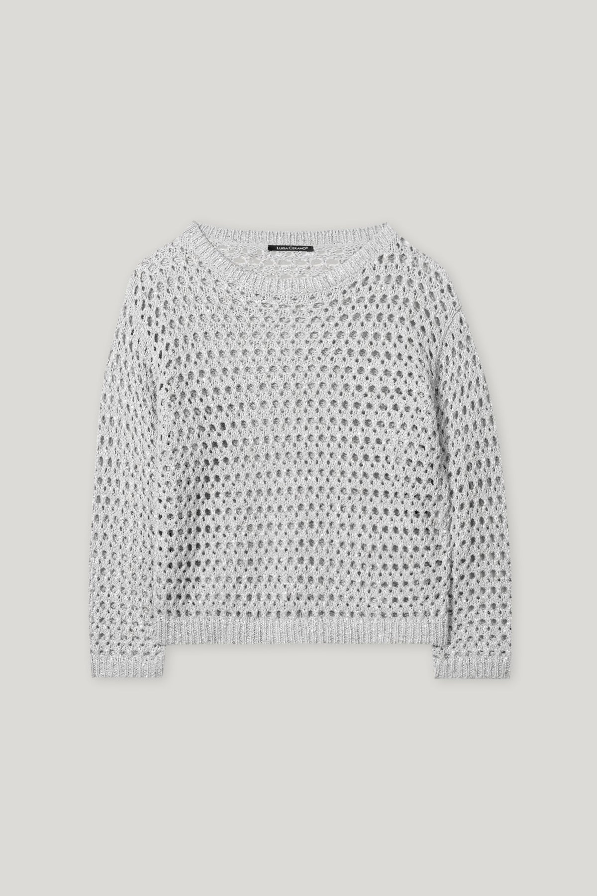 Pullover aus Fancy-Garn - silver grey - Standard | Artikel Front