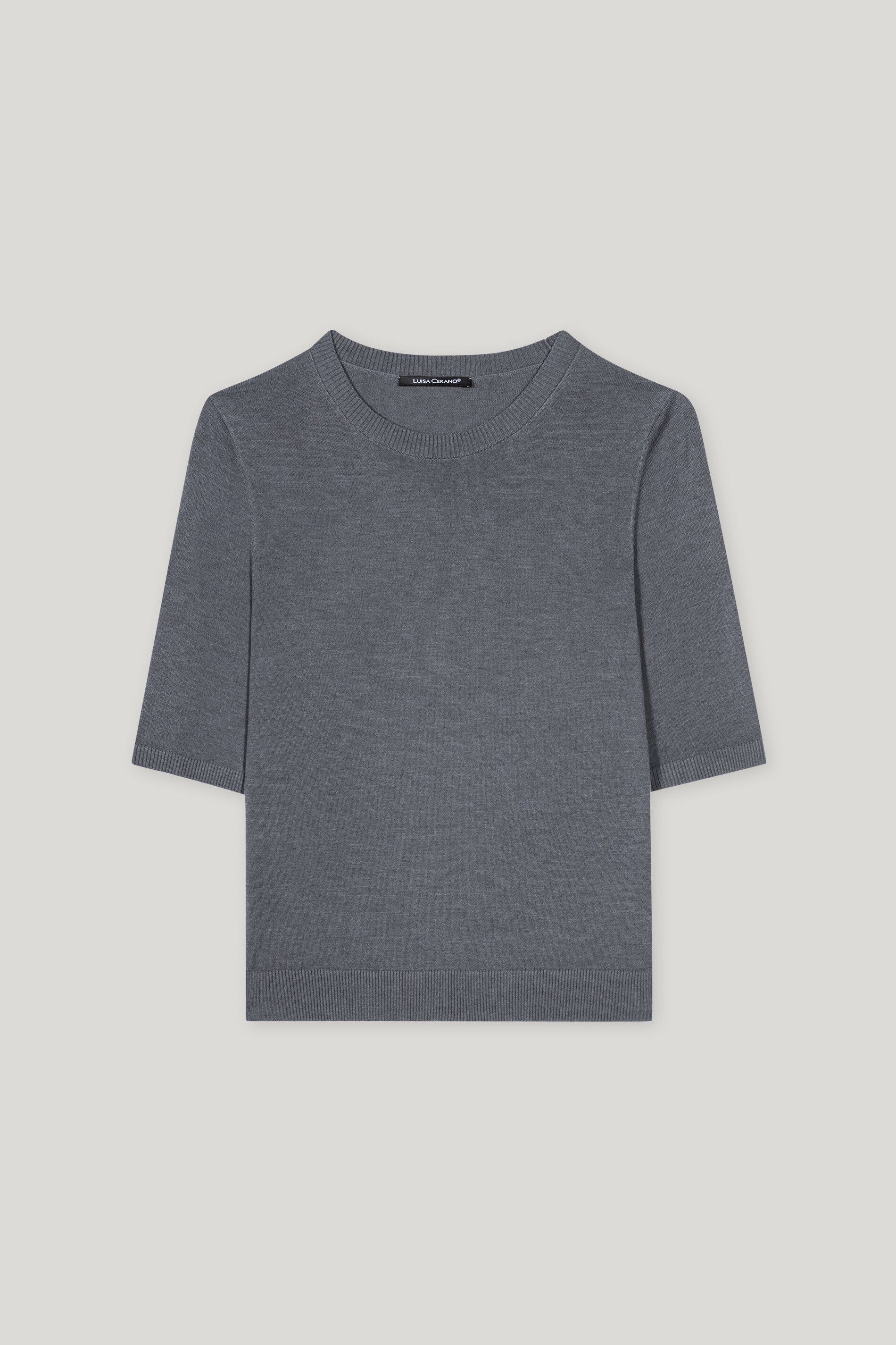 Feinstrick-Pullover - urban grey - Standard | Artikel Front