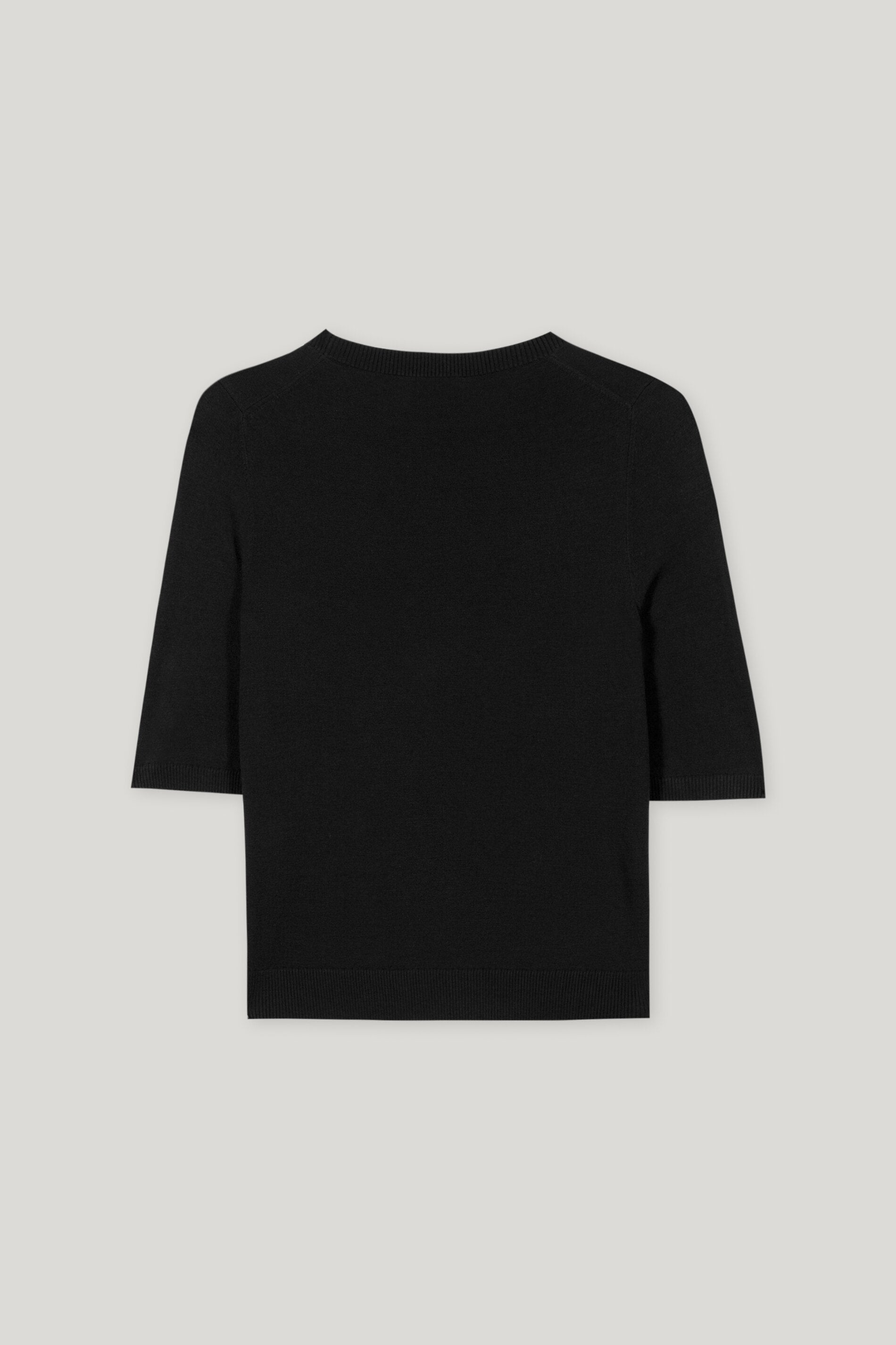 Feinstrick-Pullover - deep black - Standard | Artikel Rück