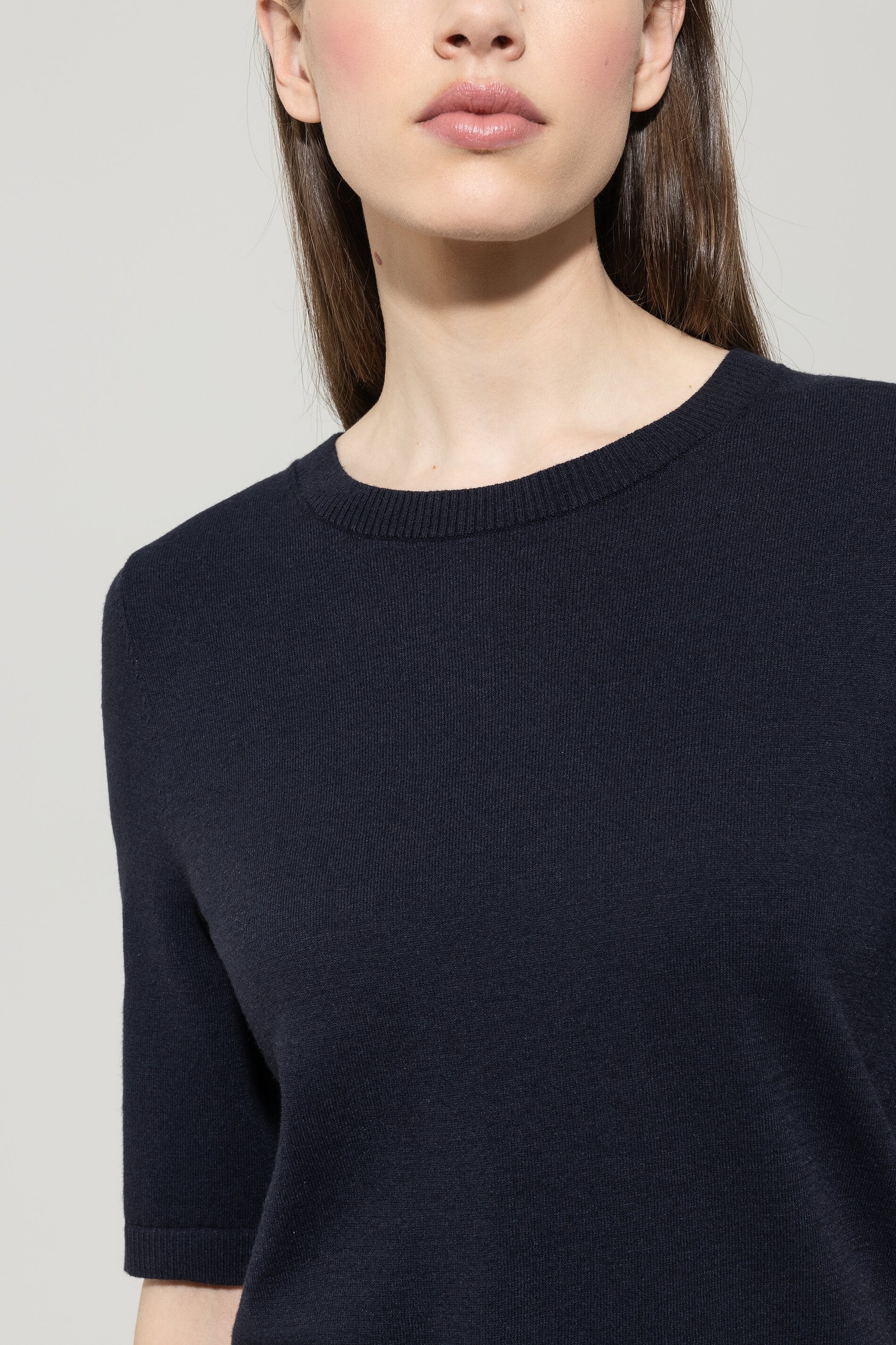 Feinstrick-Pullover - dark blue - Standard | Model Detail