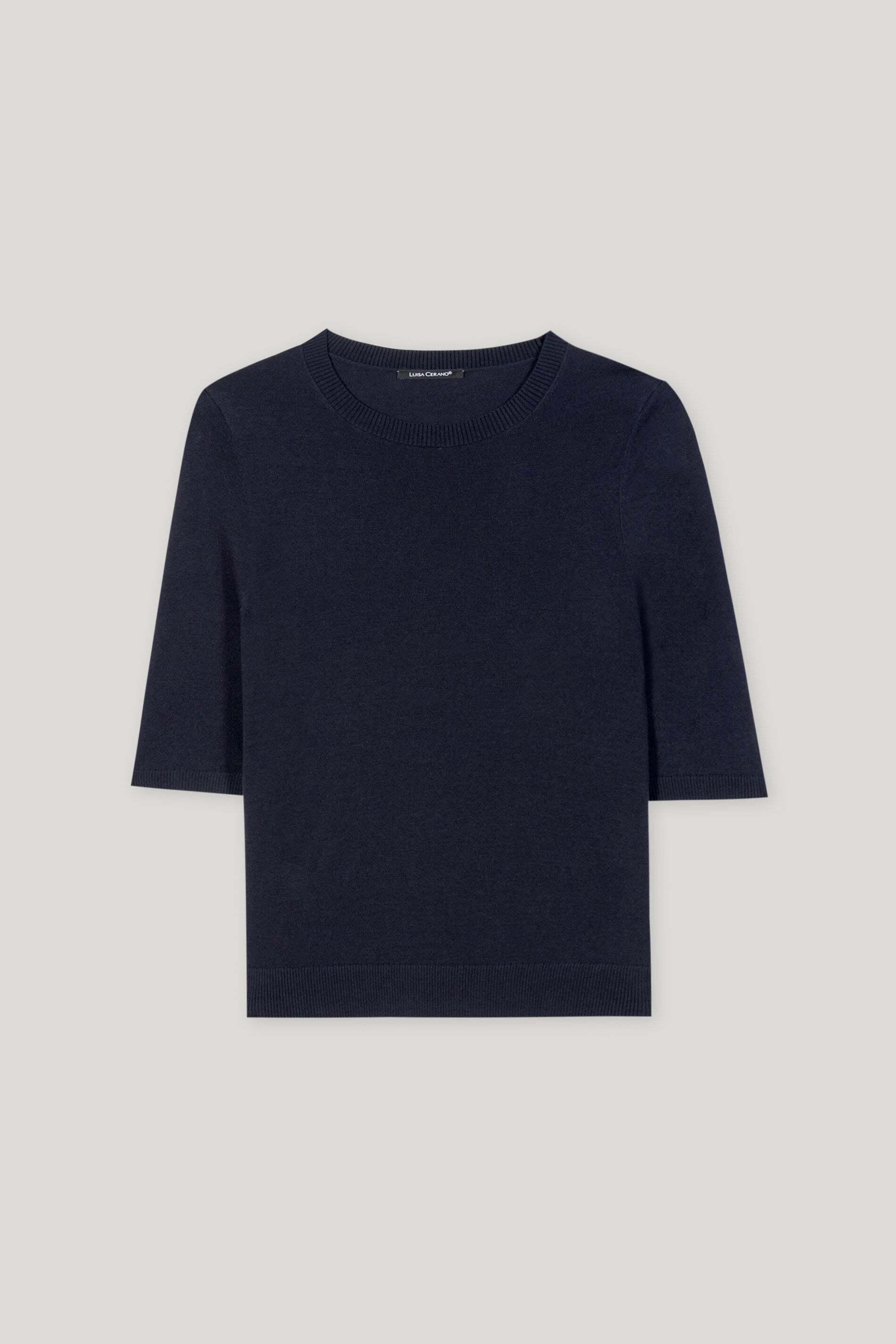 Feinstrick-Pullover - dark blue - Standard | Artikel Front