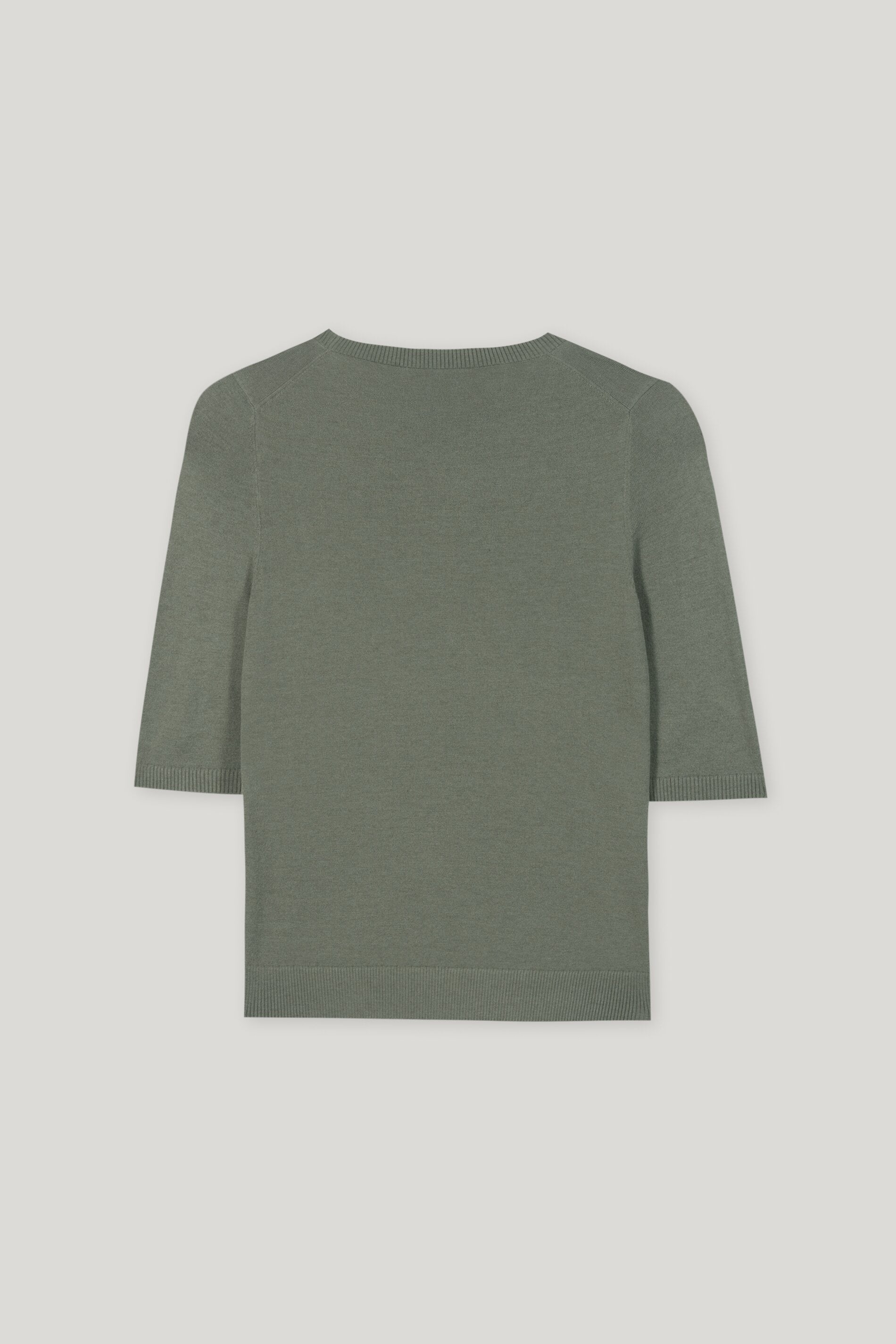 Feinstrick-Pullover - cool khaki - Standard | Artikel Rück