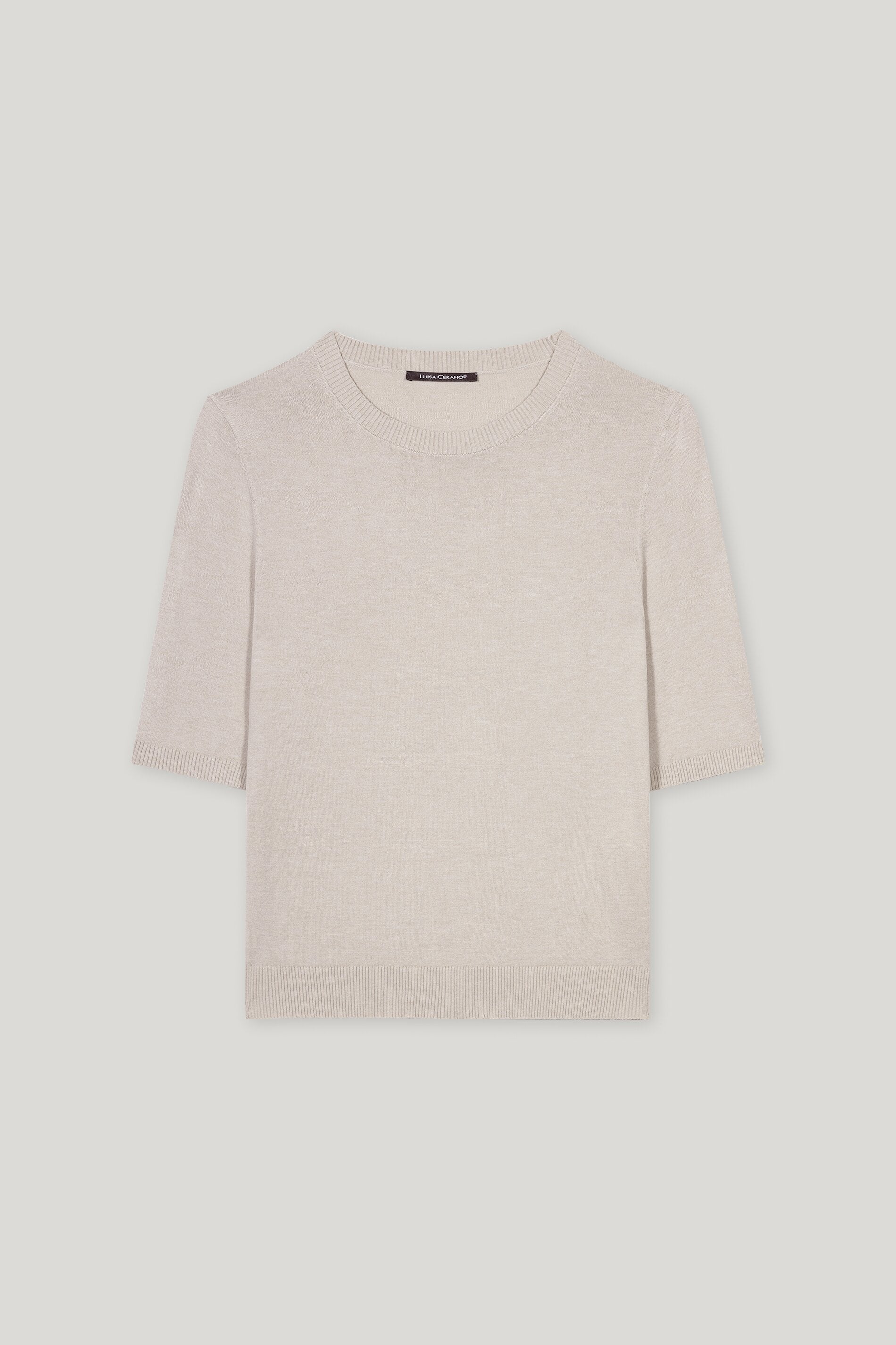 Feinstrick-Pullover - oyster - Standard | Artikel Front