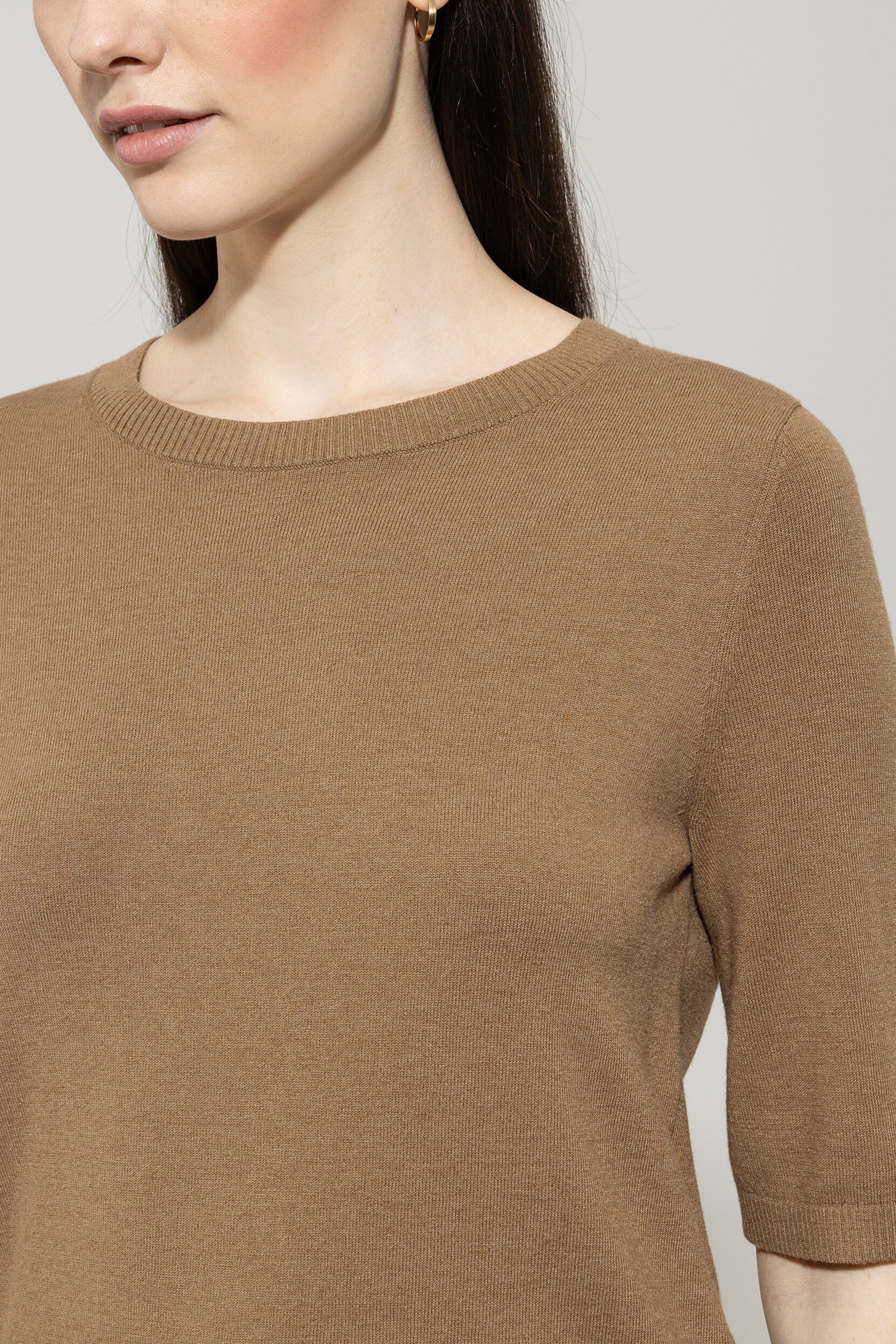 Feinstrick-Pullover - hanf - Standard | Model Detail