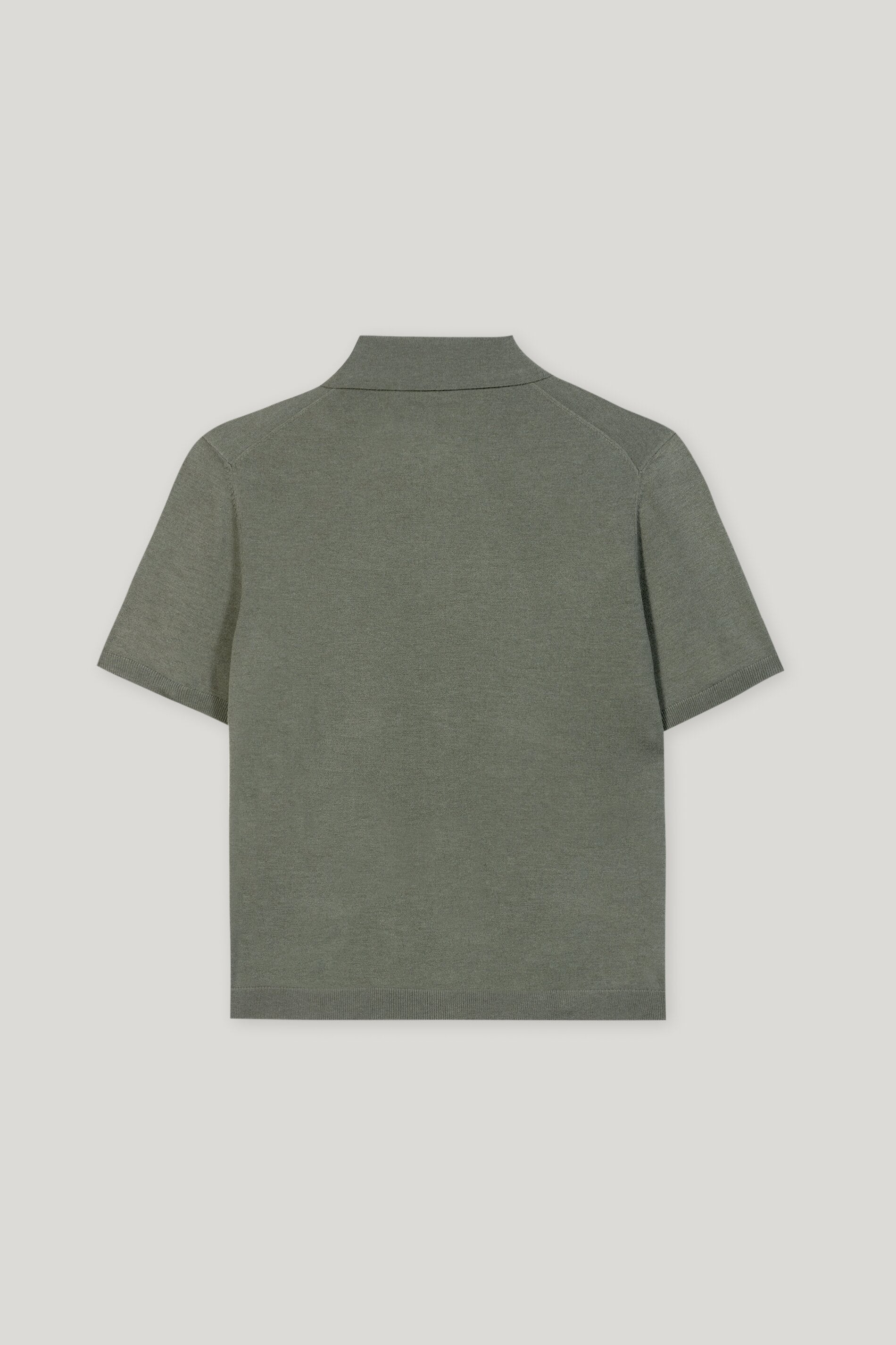 Polo-Shirt aus Woll-Mix - cool khaki - Standard | Artikel Rück