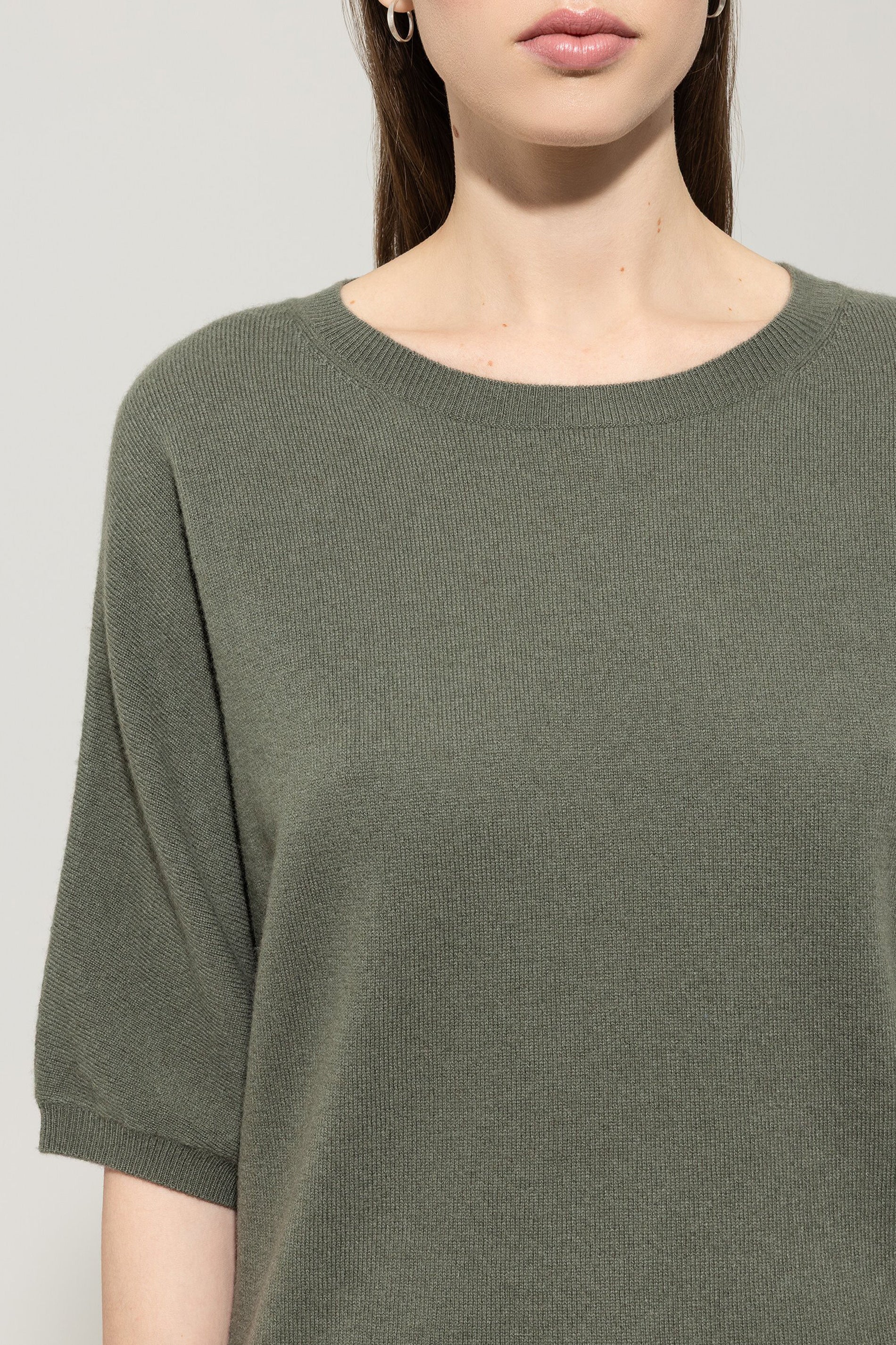 Pullover aus Kaschmir-Mix - cool khaki - Standard | Model Detail