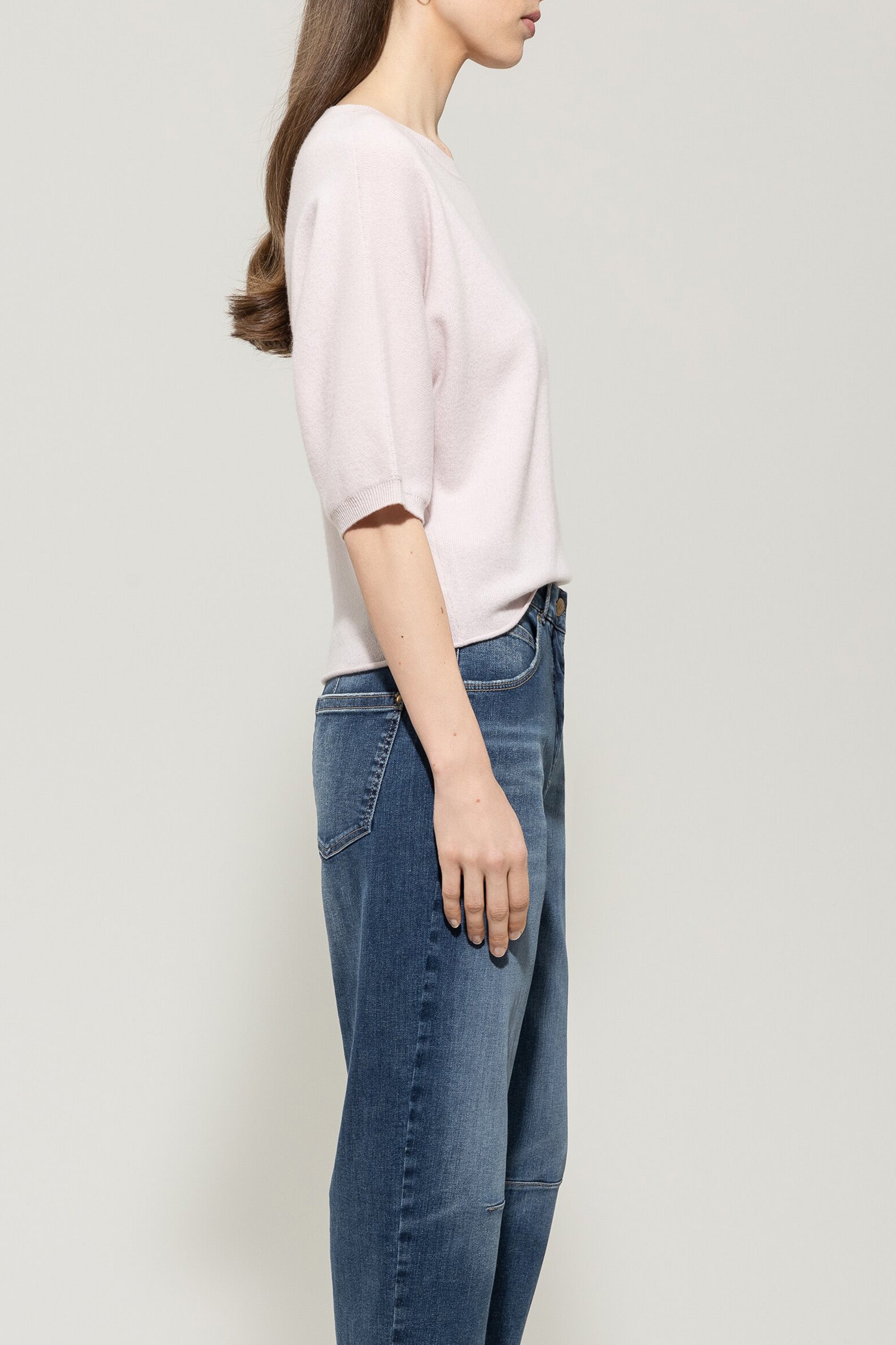 Pullover aus Kaschmir-Mix - creamy powder - Standard | Model Seite