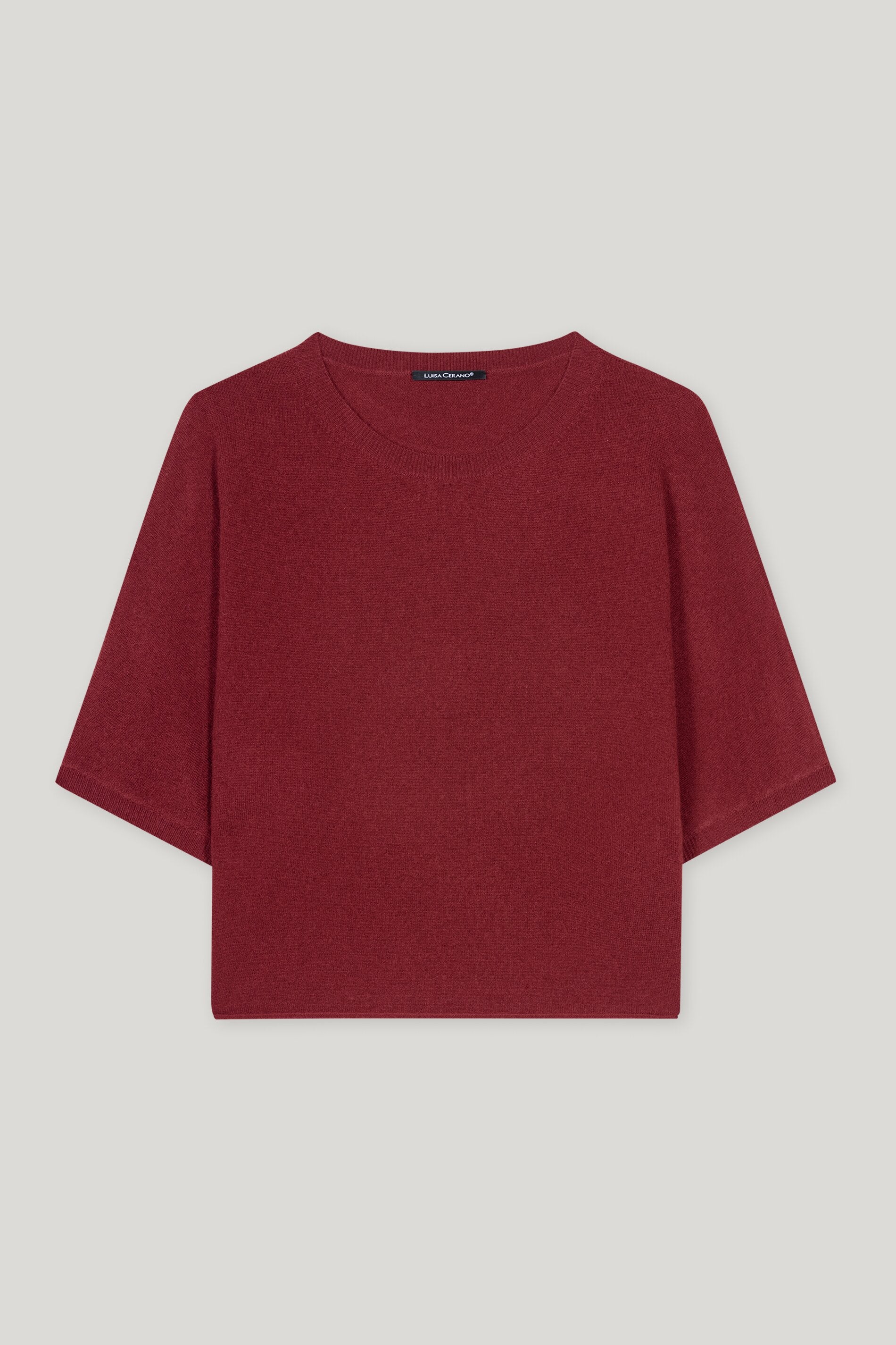 Pullover aus Kaschmir-Mix - berry red - Standard | Artikel Front