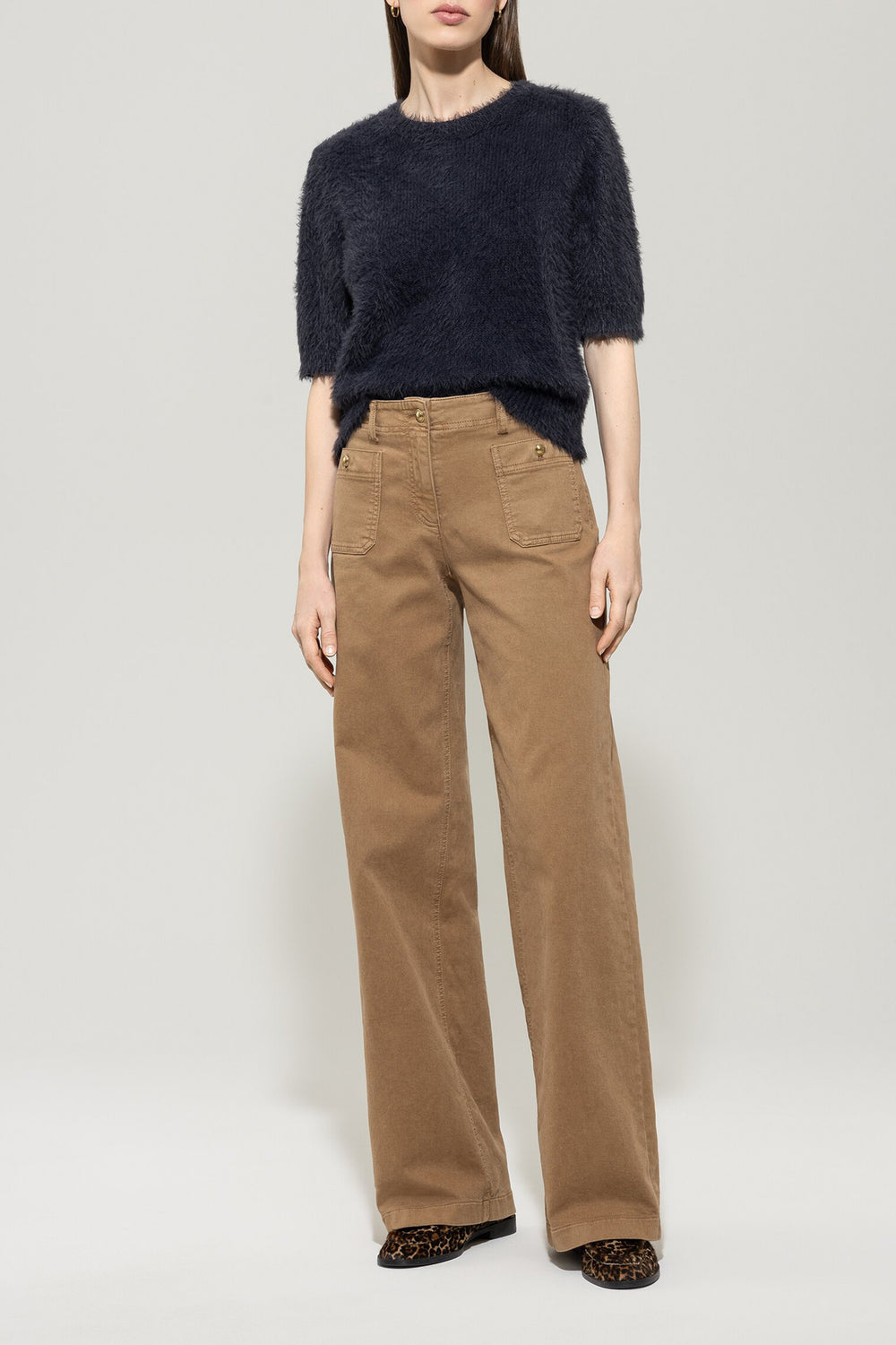 Halbarm-Pullover - dark blue - Standard