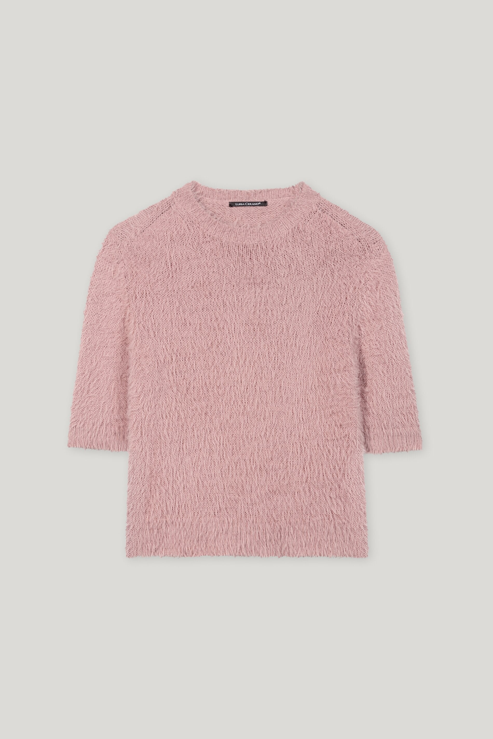 Halbarm-Pullover - rosewood - Standard | Artikel Front