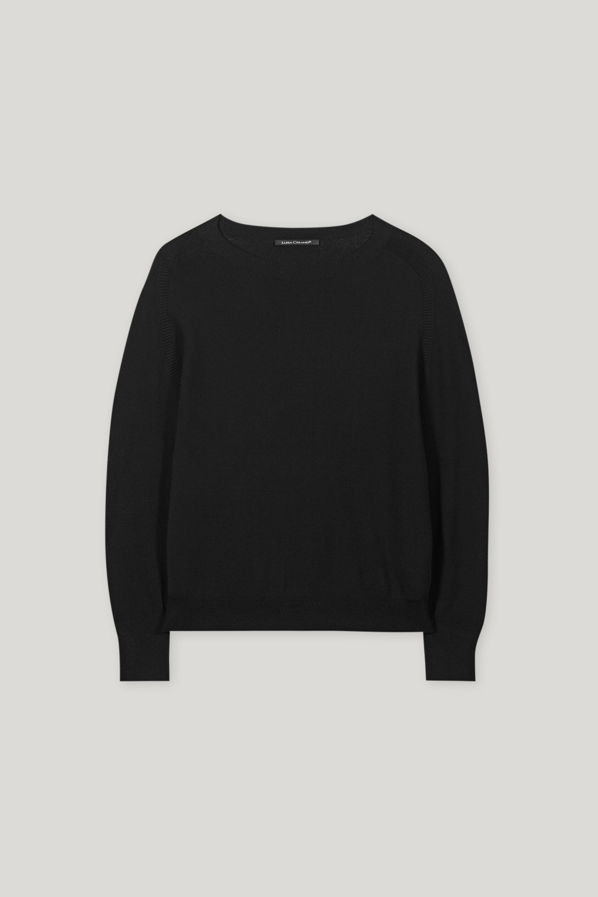 Pullover in Links-Struktur - deep black - Standard | Artikel Front