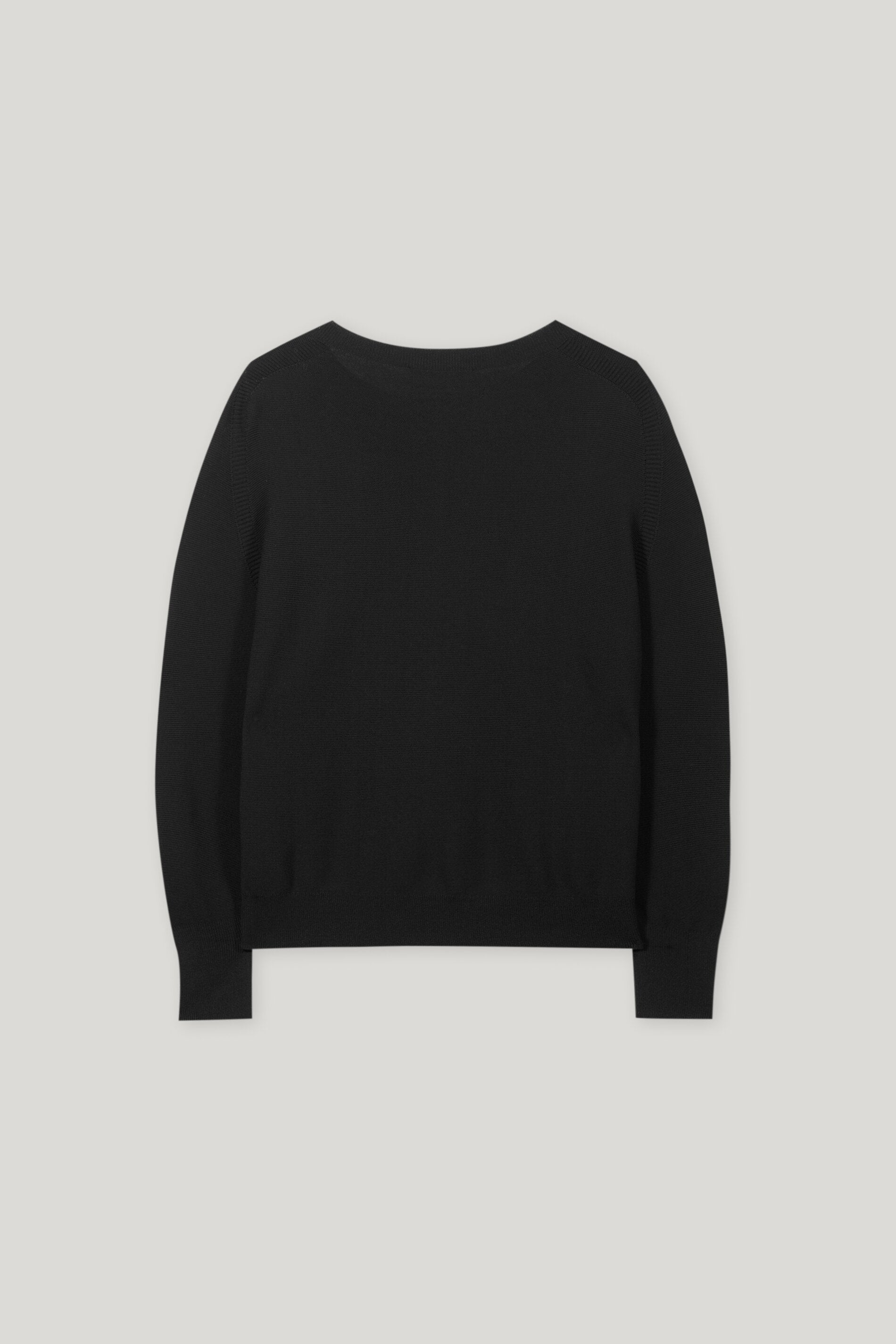 Pullover in Links-Struktur - deep black - Standard | Artikel Rück