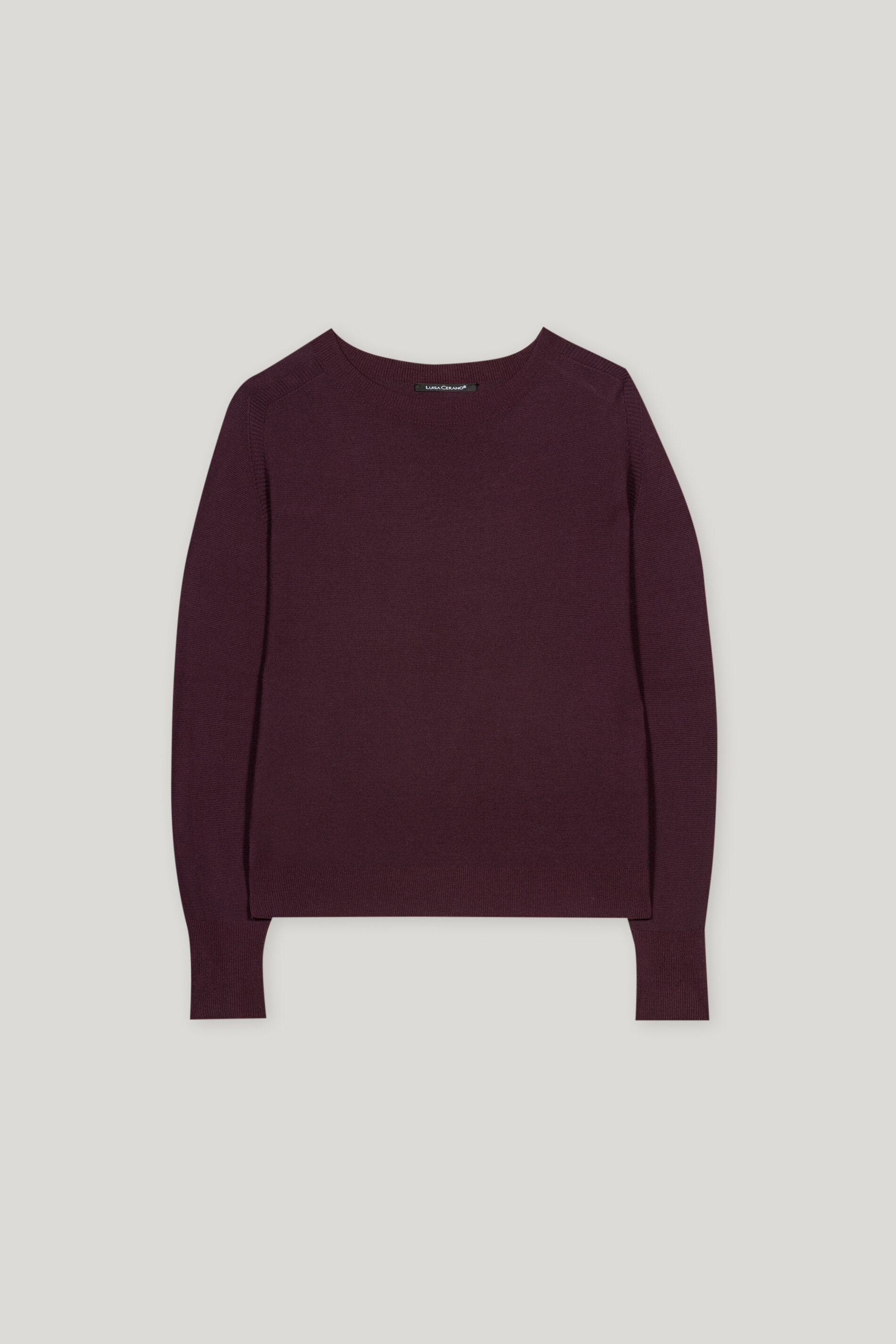 Pullover in Links-Struktur - burgundy - Standard | Artikel Front