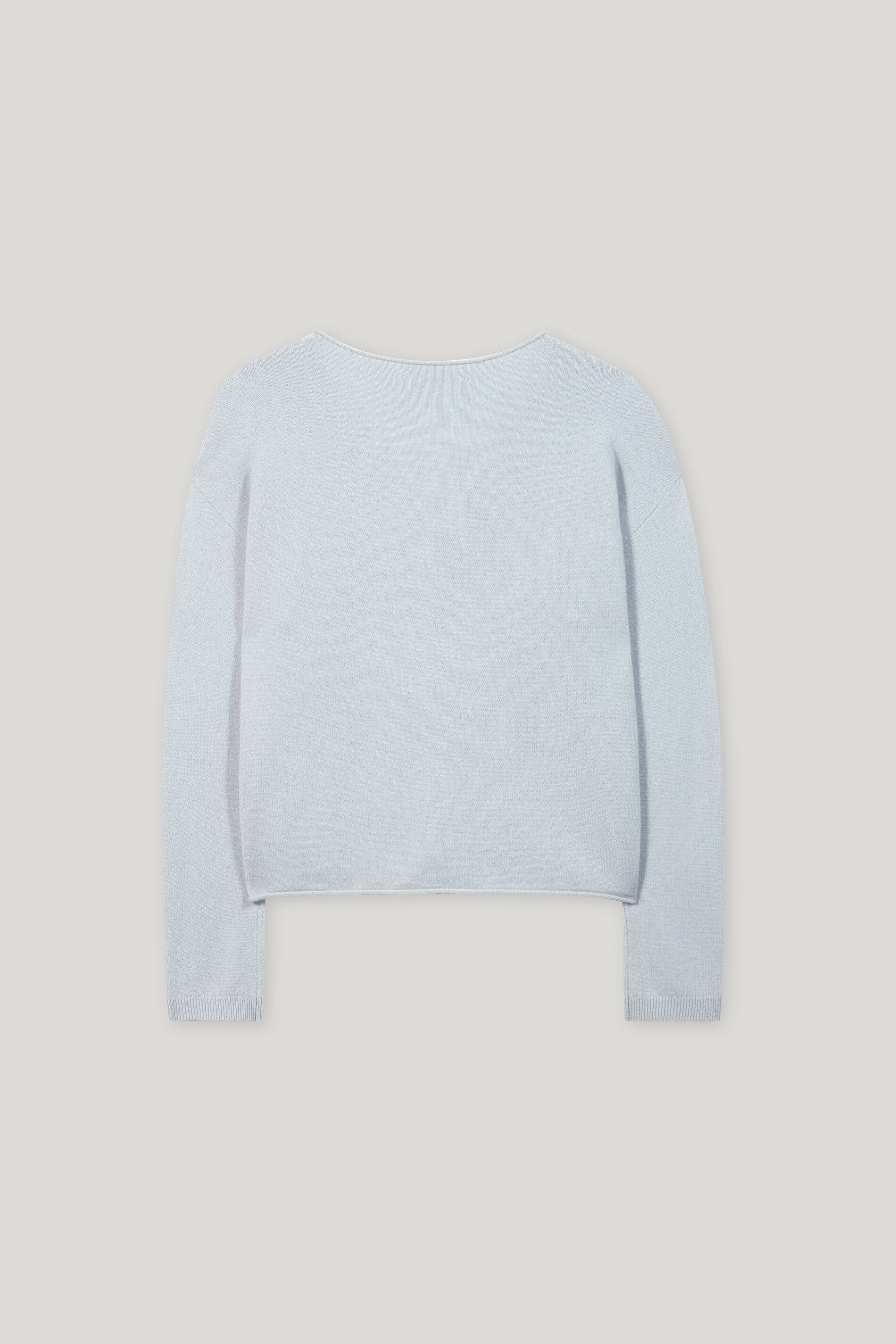 V-Pullover aus Kaschmir-Mix - light blue - Standard | Artikel Rück