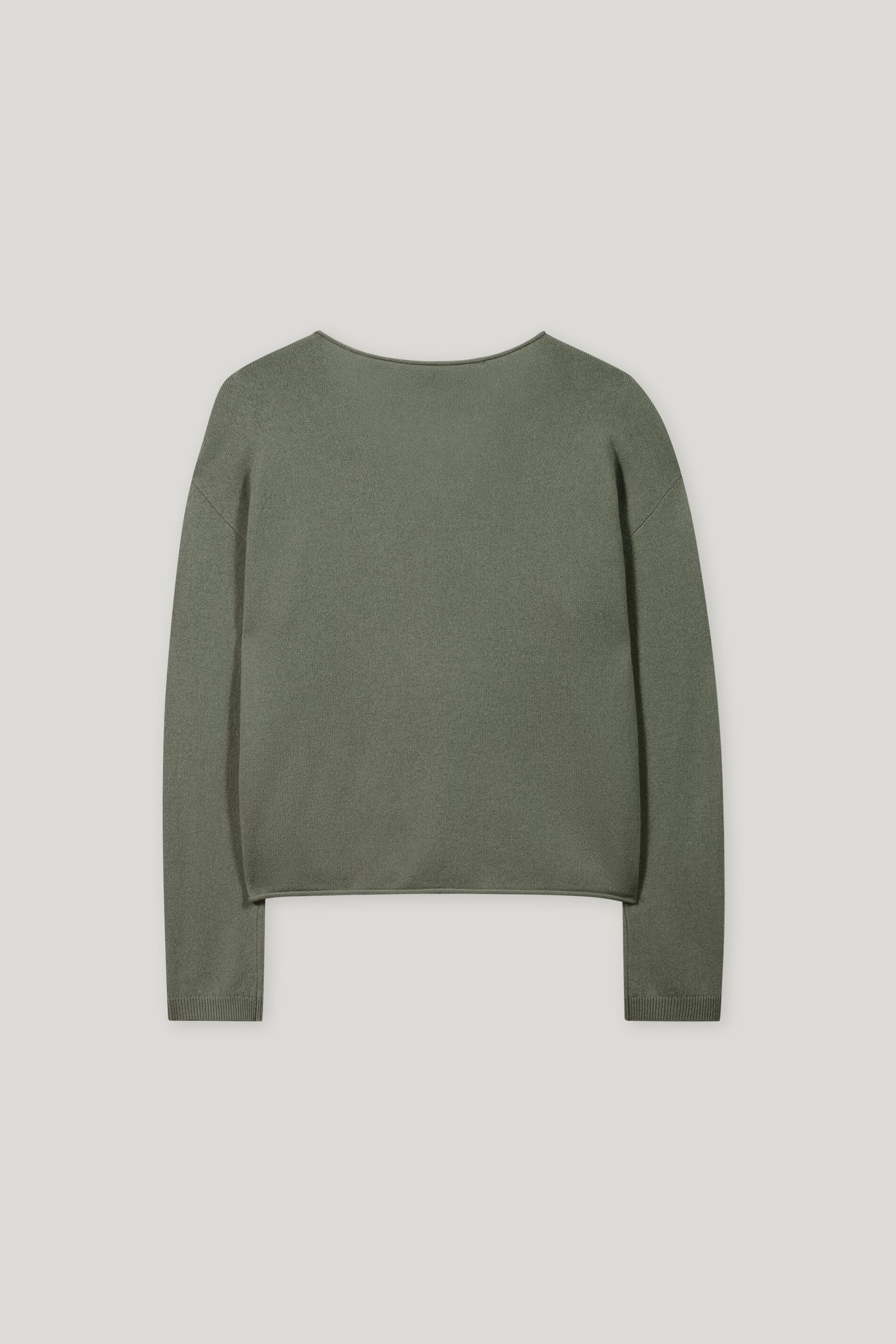 V-Pullover aus Kaschmir-Mix - cool khaki - Standard | Artikel Rück