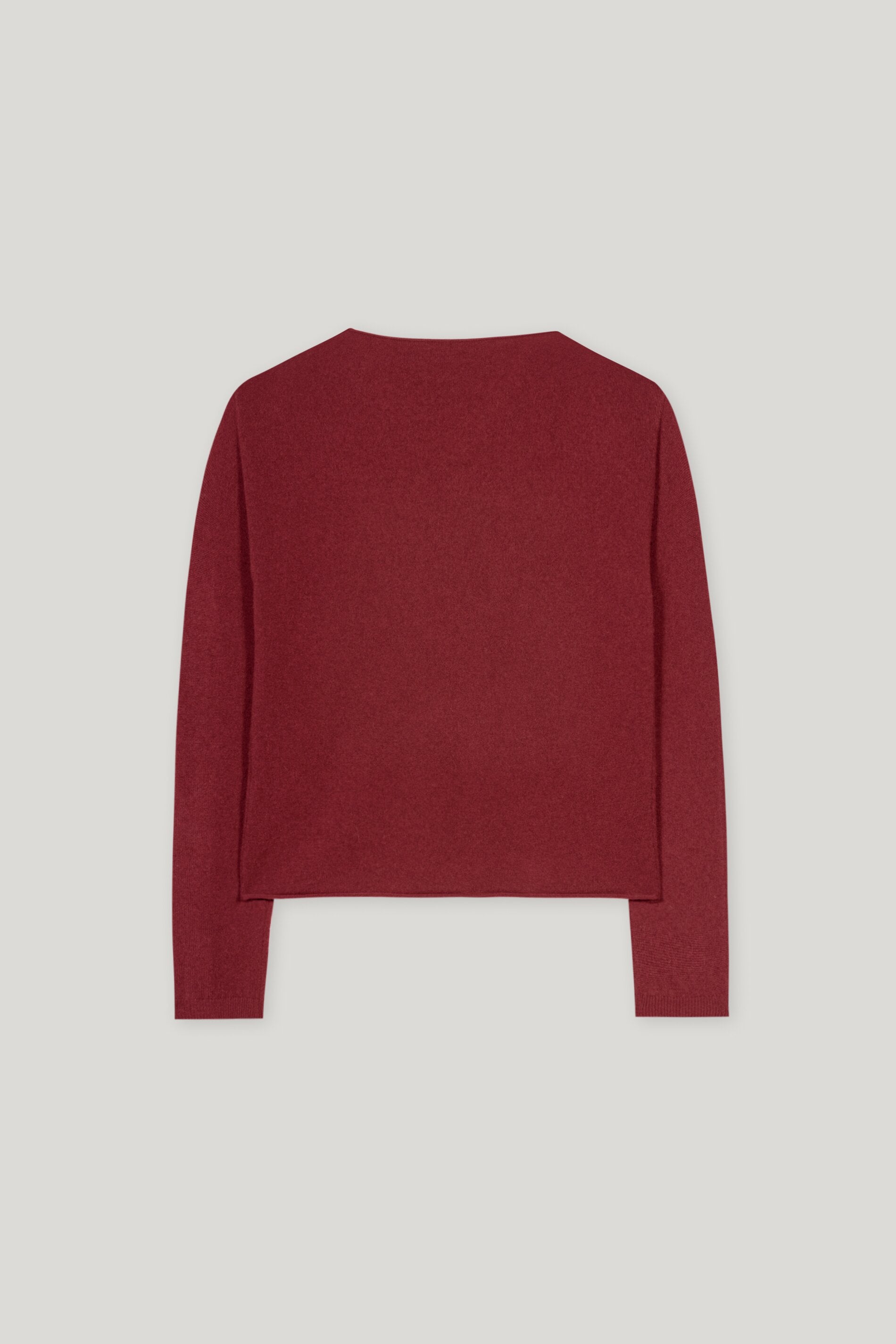 V-Pullover aus Kaschmir-Mix - berry red - Standard | Artikel Rück