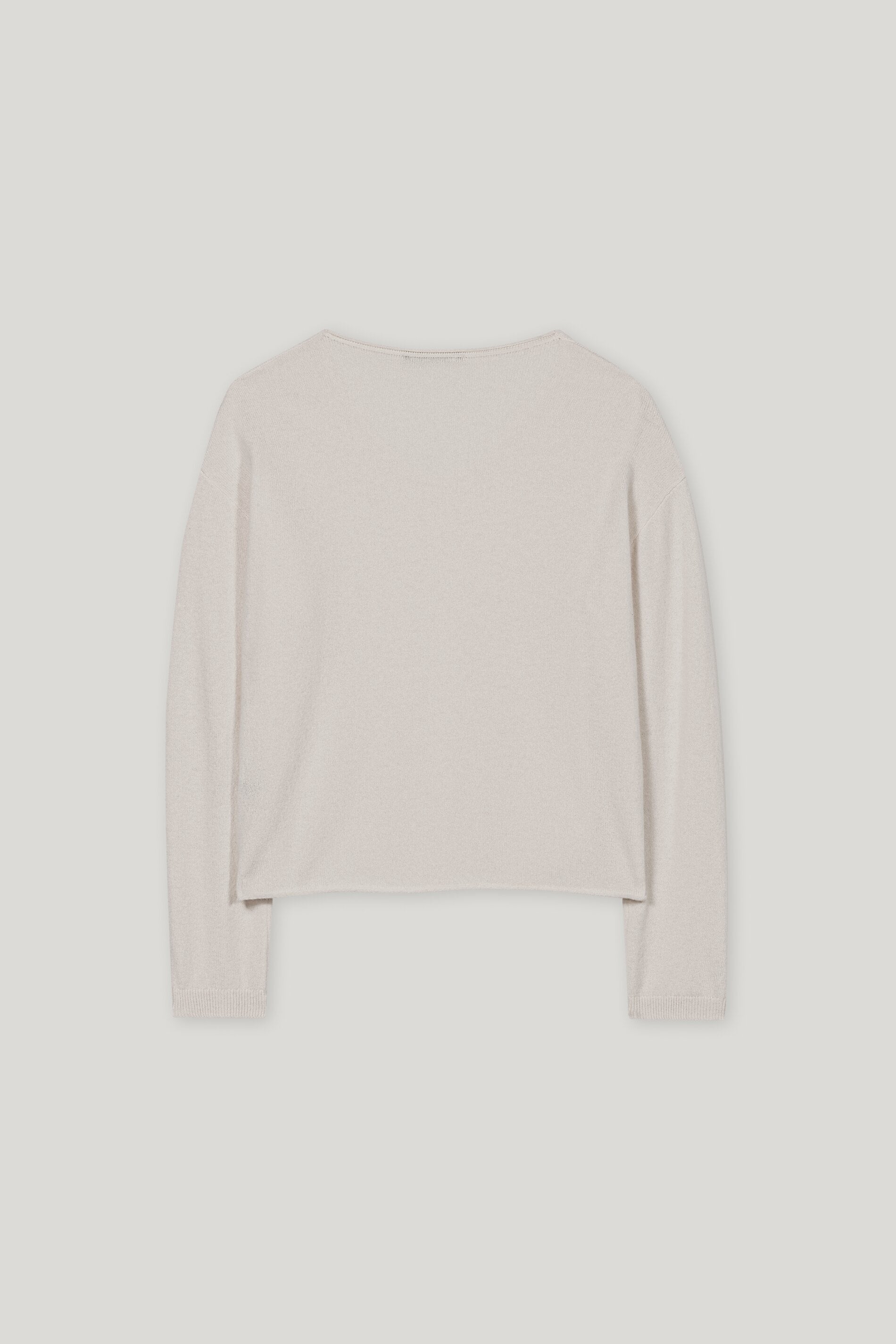 V-Pullover aus Kaschmir-Mix - oyster - Standard | Artikel Rück