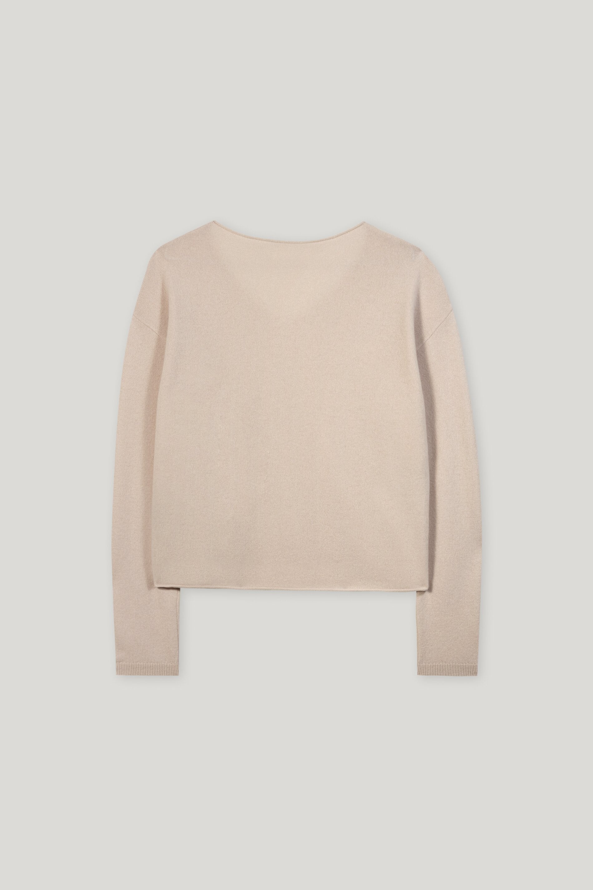 V-Pullover aus Kaschmir-Mix - biscuit - Standard | Artikel Rück