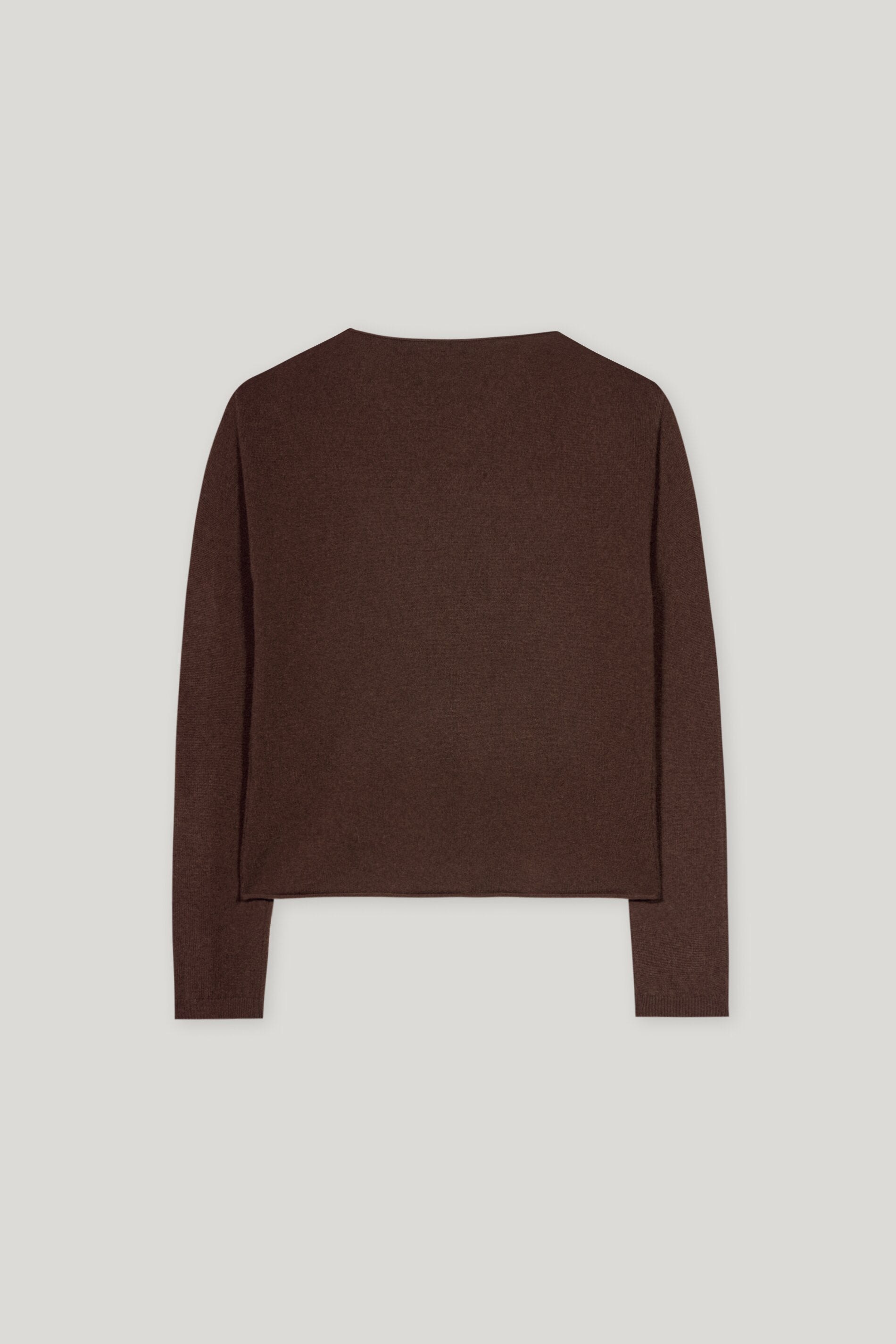 V-Pullover aus Kaschmir-Mix - espresso - Standard | Artikel Rück