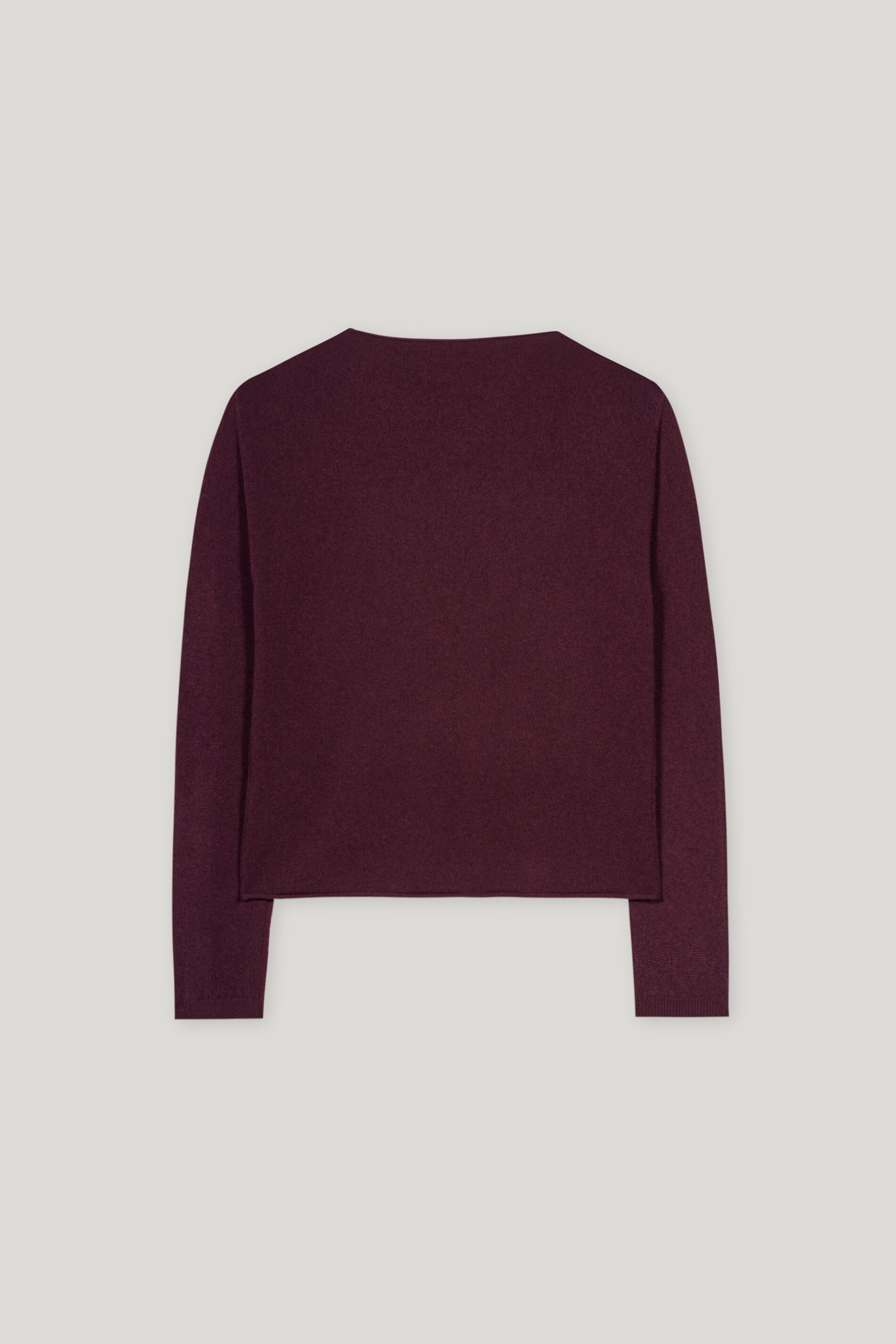 V-Pullover aus Kaschmir-Mix - burgundy - Standard | Artikel Rück