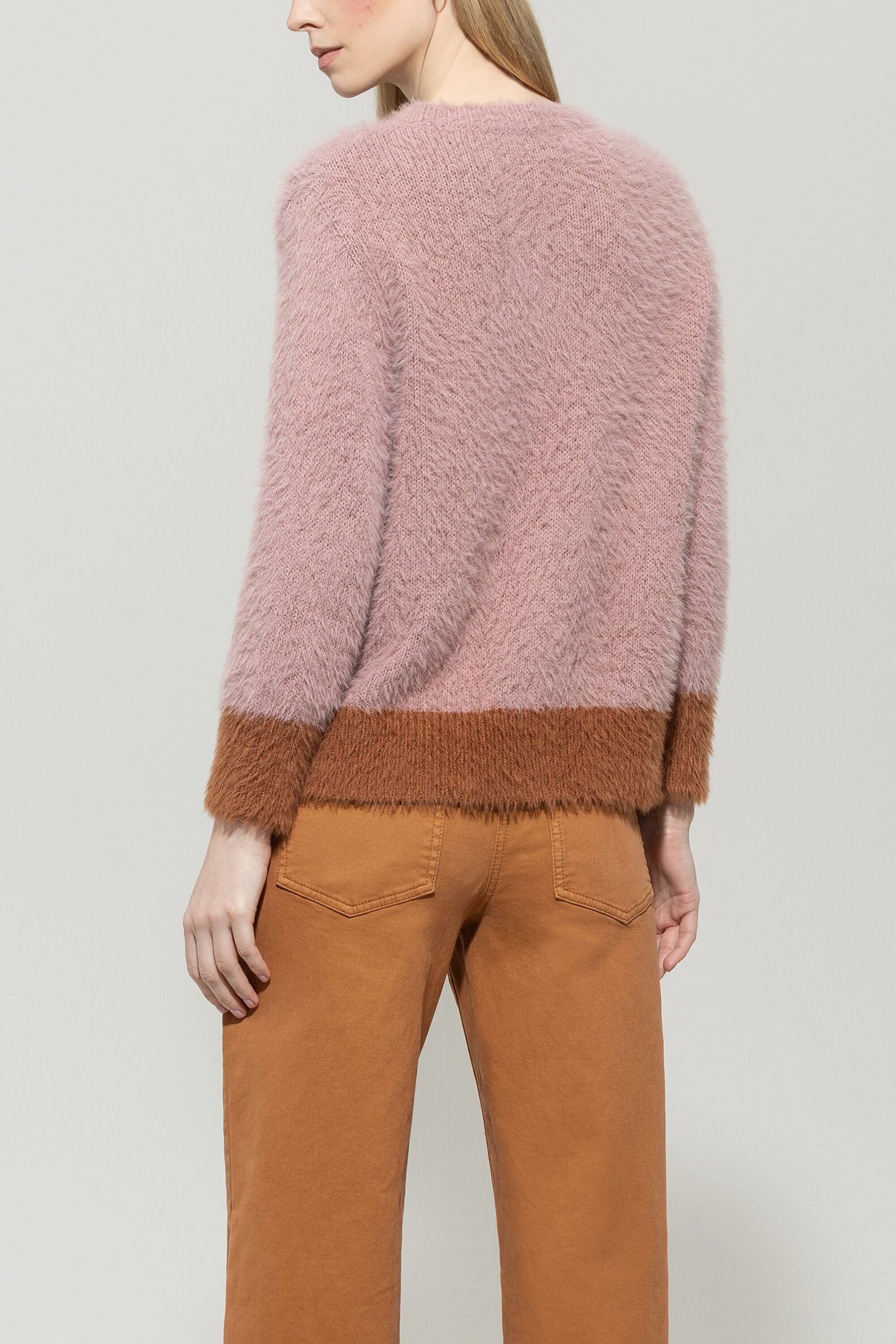 Colourblock-Pullover - multi - Standard | Model Rück