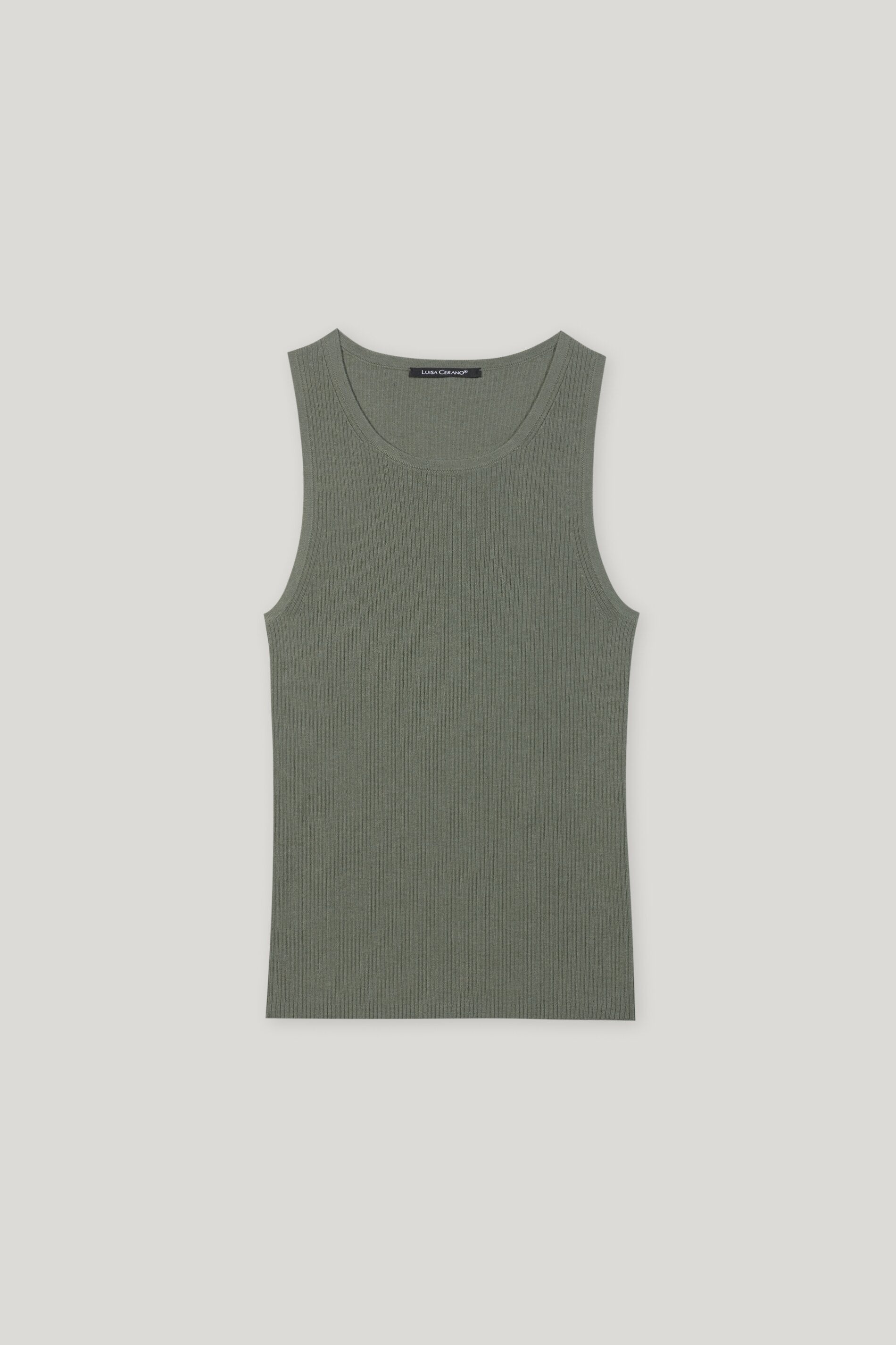 Tanktop aus Woll-Mix - cool khaki - Standard | Artikel Front