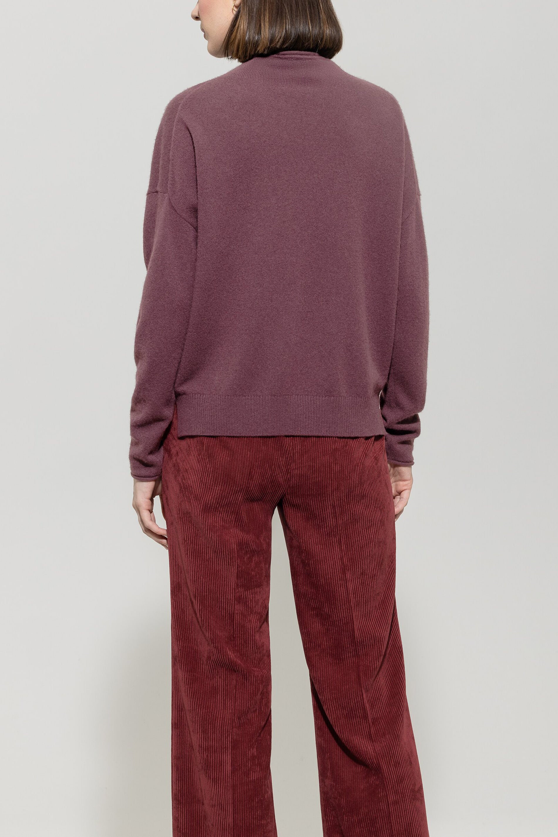 Pullover aus Kaschmir-Mix - heather - Standard | Model Rück