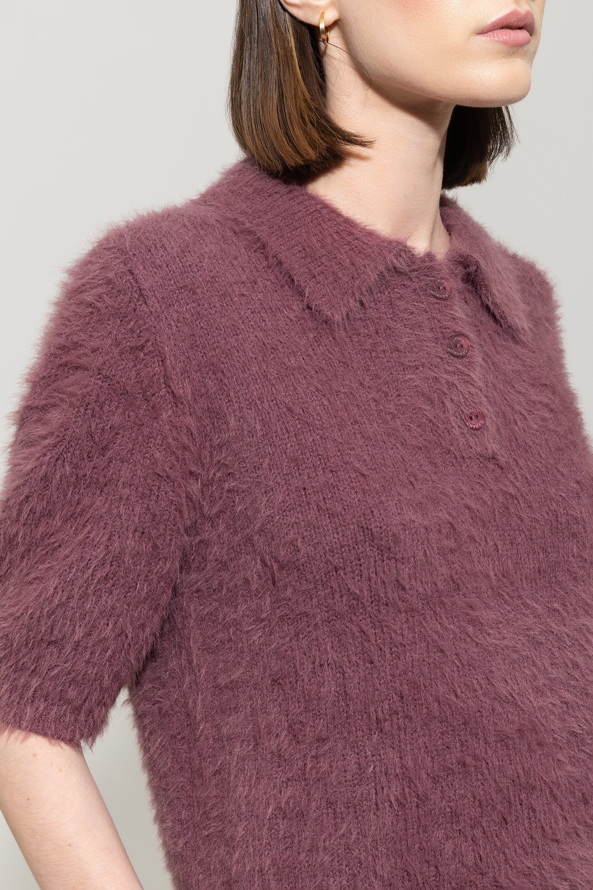 Polo in Fell-Optik - heather - Standard | Model Detail