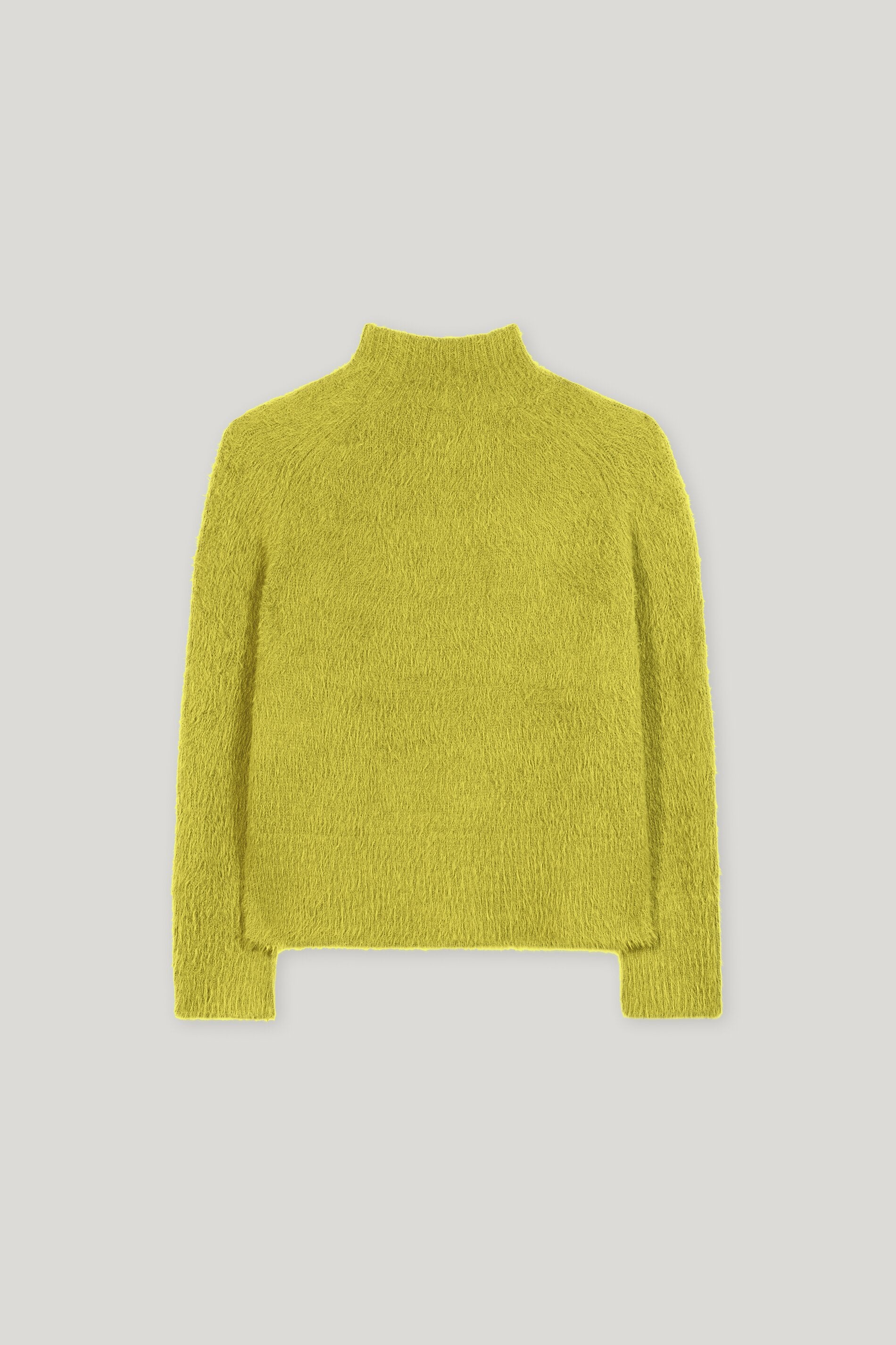 Pullover in Fell-Optik - acid green - Standard | Artikel Rück