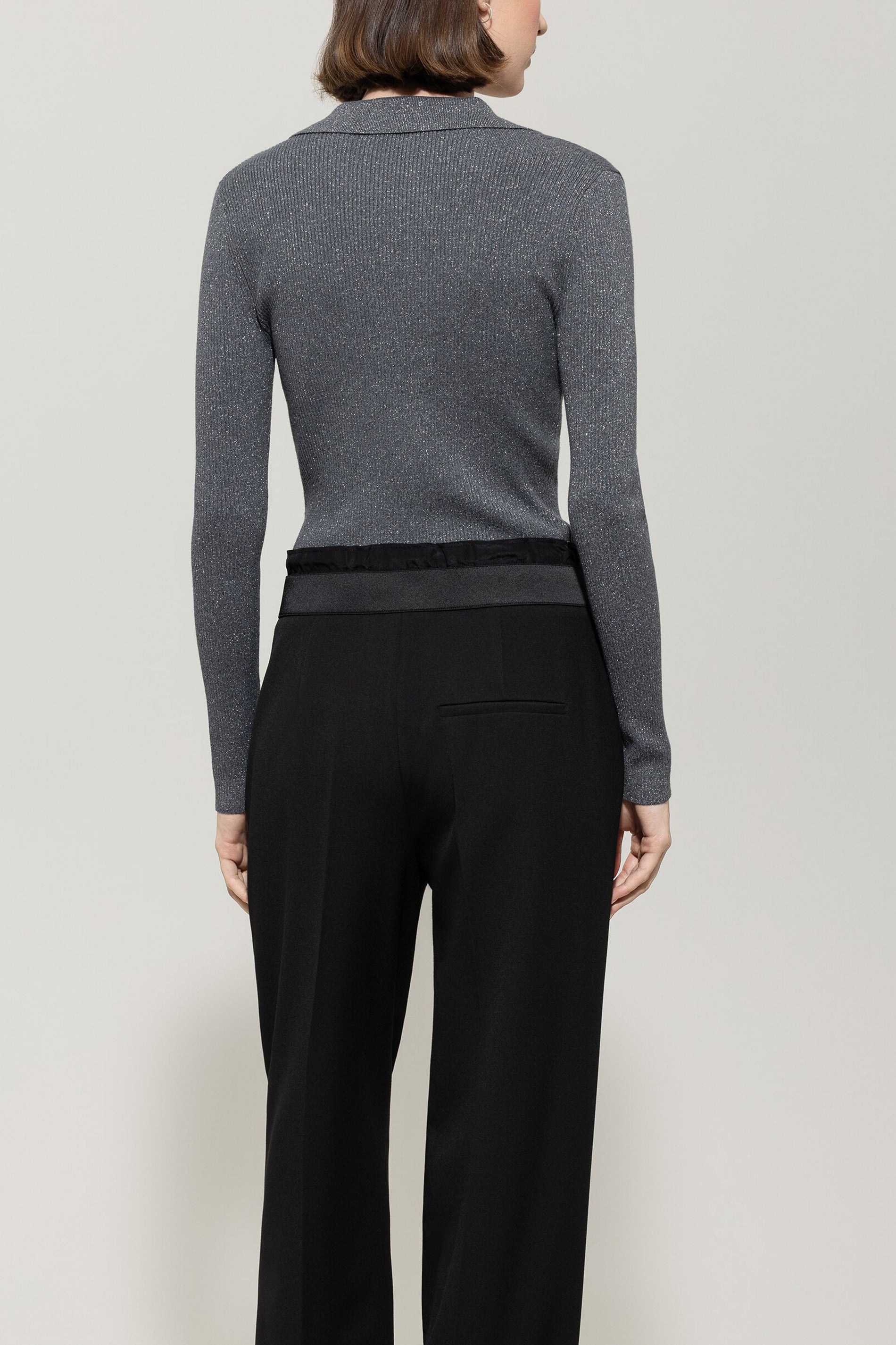 Pullover aus Woll-Mix - urban grey - Standard | Model Rück