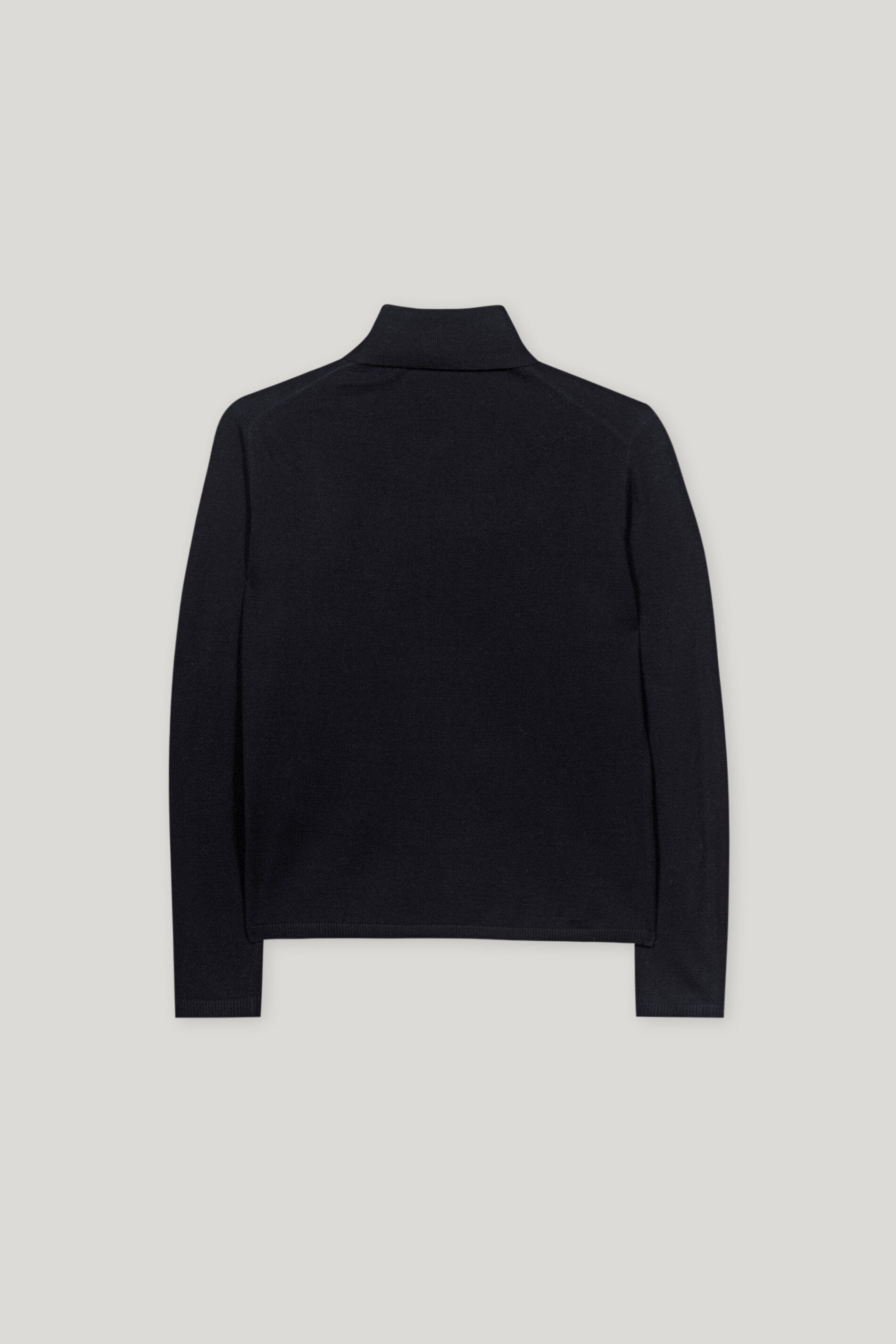 Rollkragen-Pulli aus Woll-Mix - deep black - Standard | Artikel Rück