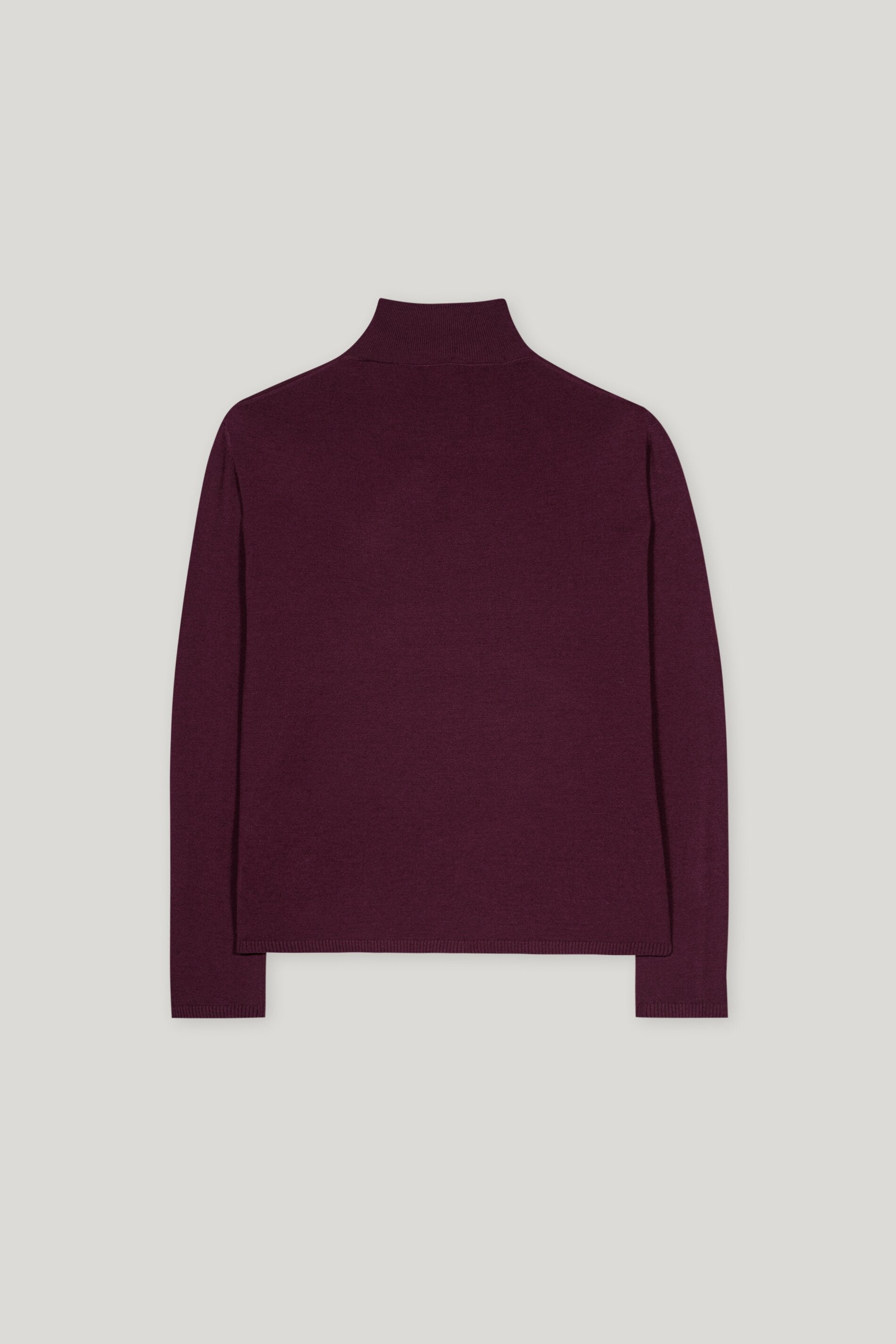 Rollkragen-Pulli aus Woll-Mix - burgundy - Standard | Artikel Rück