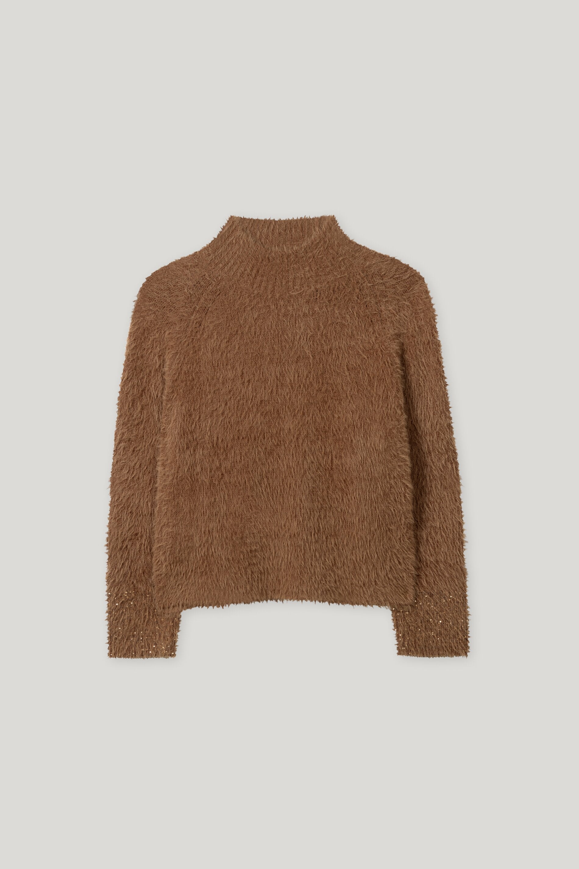 Pullover in Fell-Optik - walnut - Standard | Artikel Front