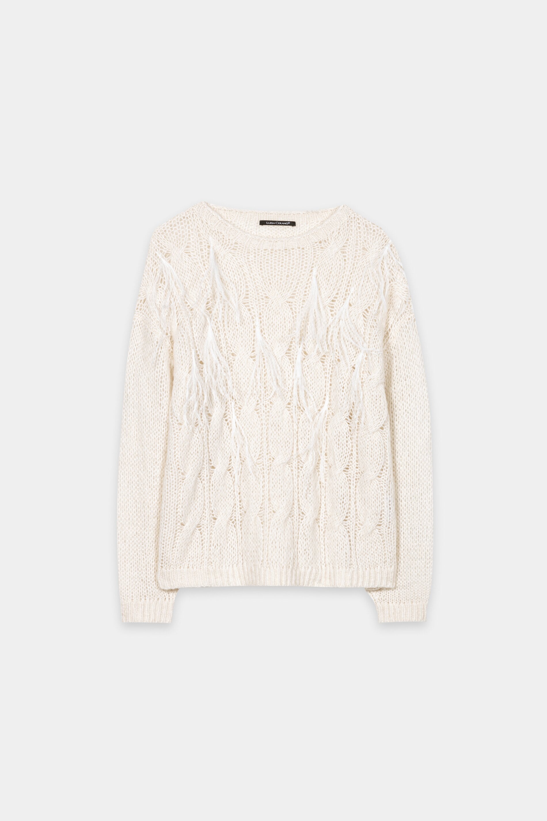 Cable-Knit-Pullover - cream - Standard | Artikel Front