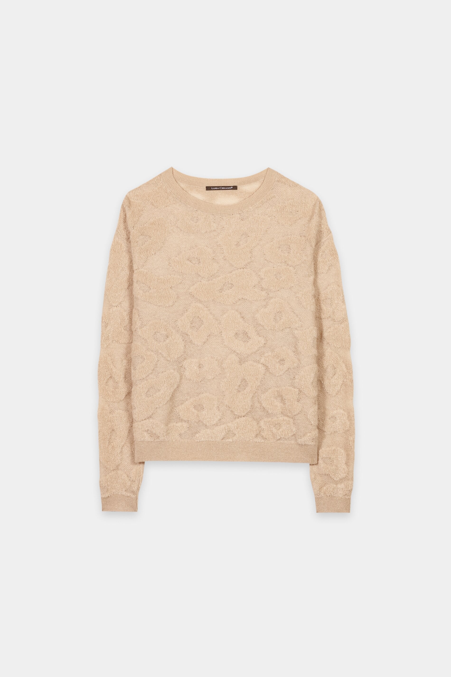 Pullover mit Leo-Pattern - soft camel - Standard | Artikel Front