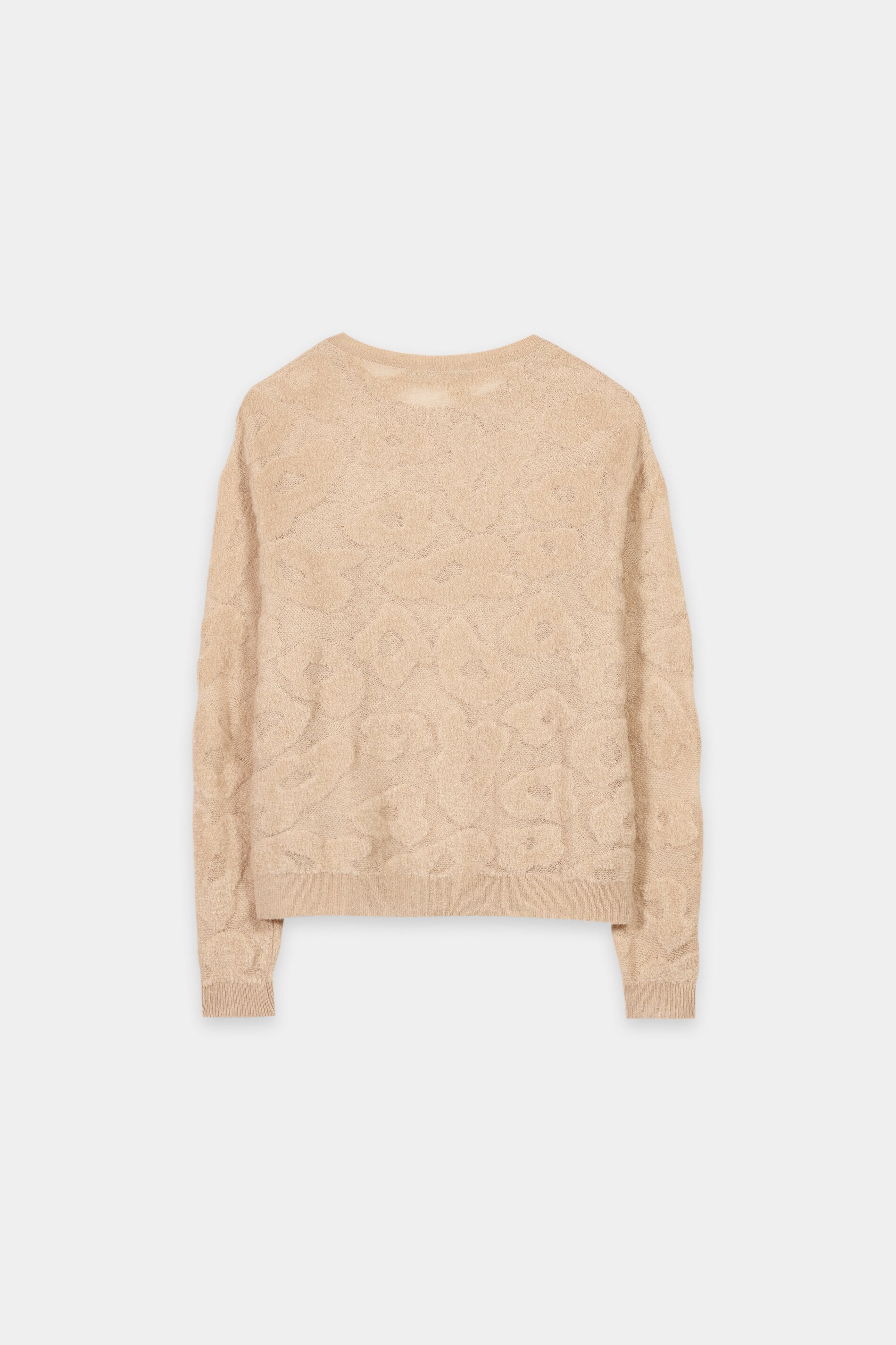Pullover mit Leo-Pattern - soft camel - Standard | Artikel Rück