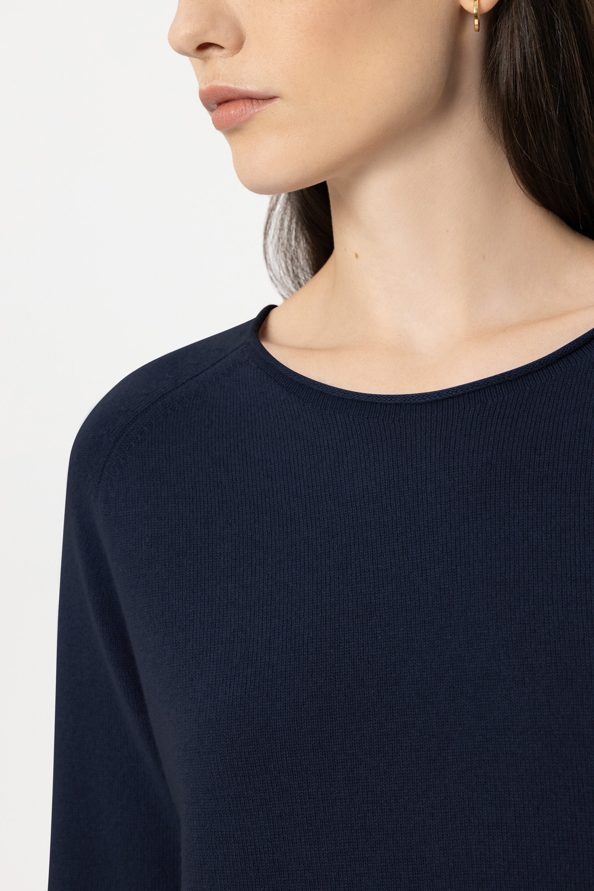 Pullover aus Kaschmir-Mix - navy blue - Standard | Model Detail
