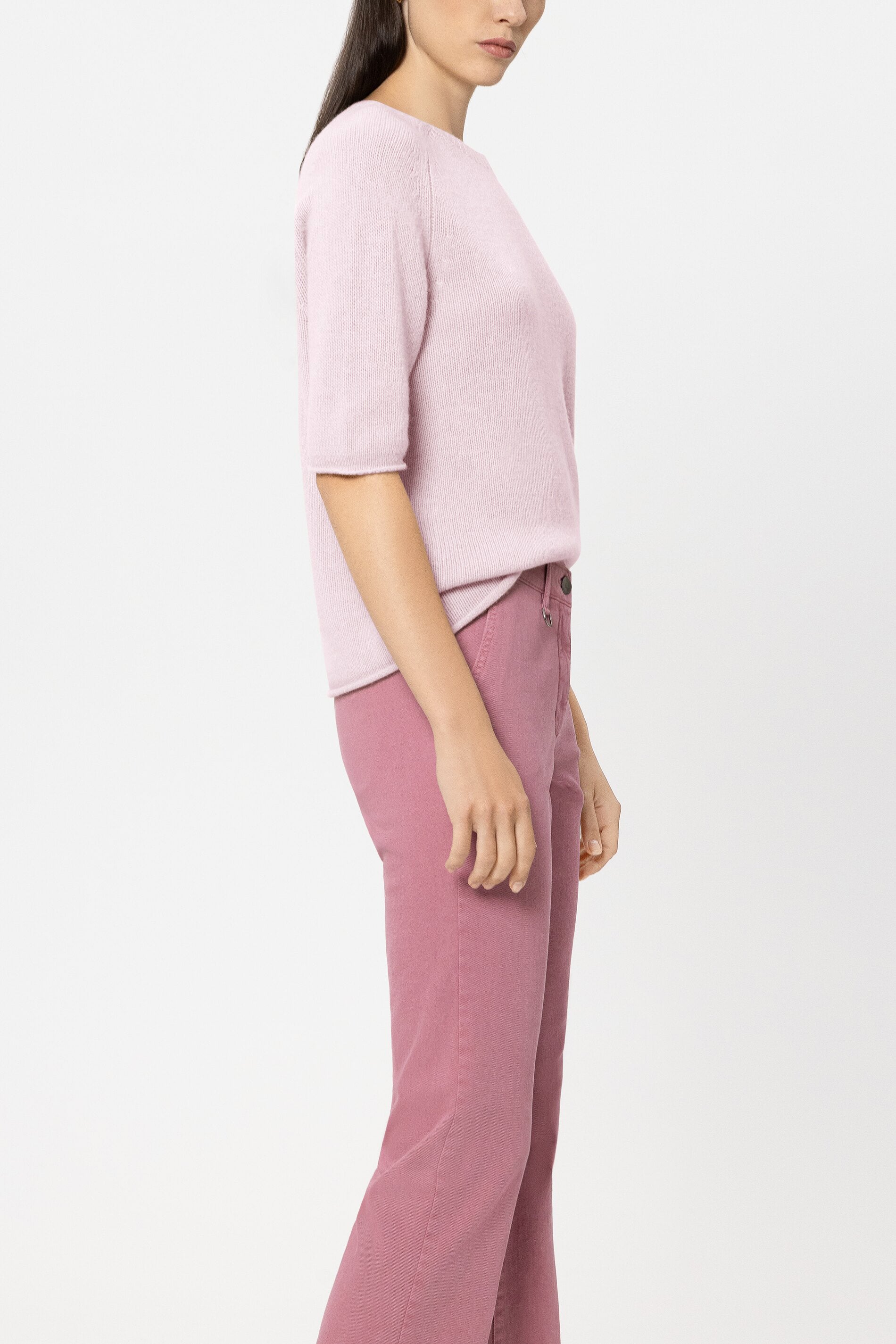 Pullover aus Kaschmir-Mix - creamy blush - Standard | Model Seite