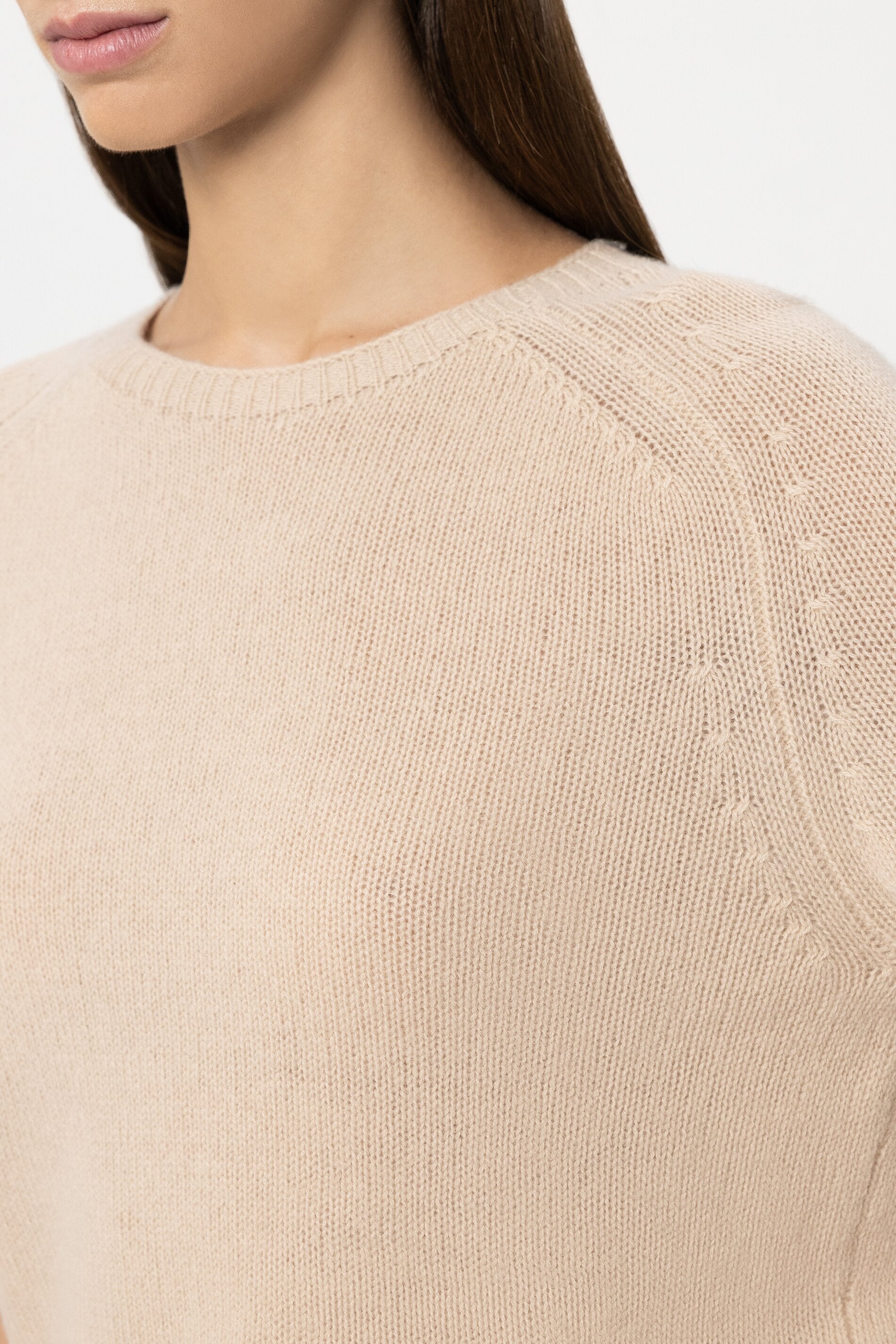 Pullover aus Kaschmir-Mix - soft camel - Standard | Model Detail